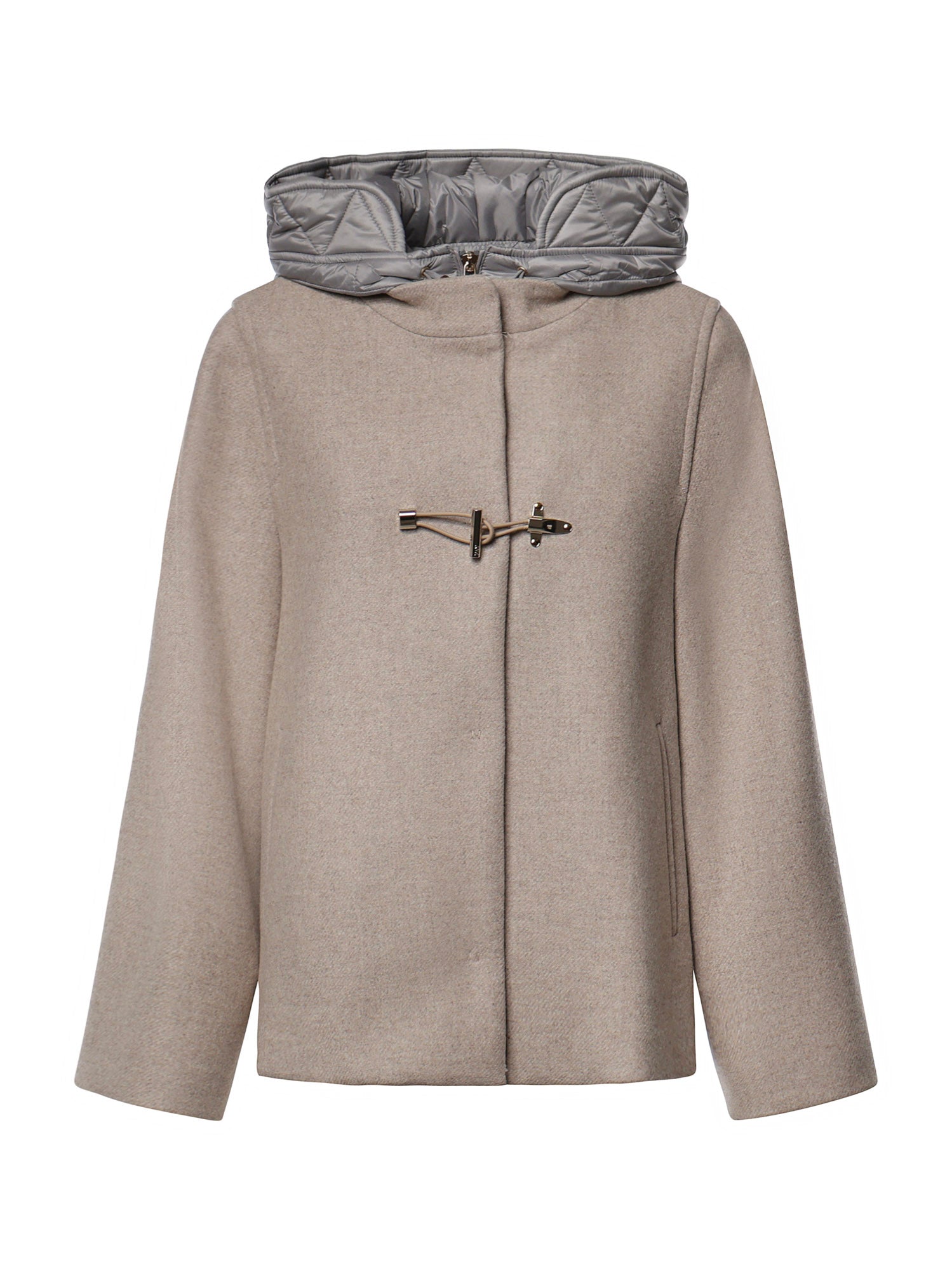 Cappa Toggle Coat in panno di lana garzato mélange NAW59533730YNC C205 FAY 