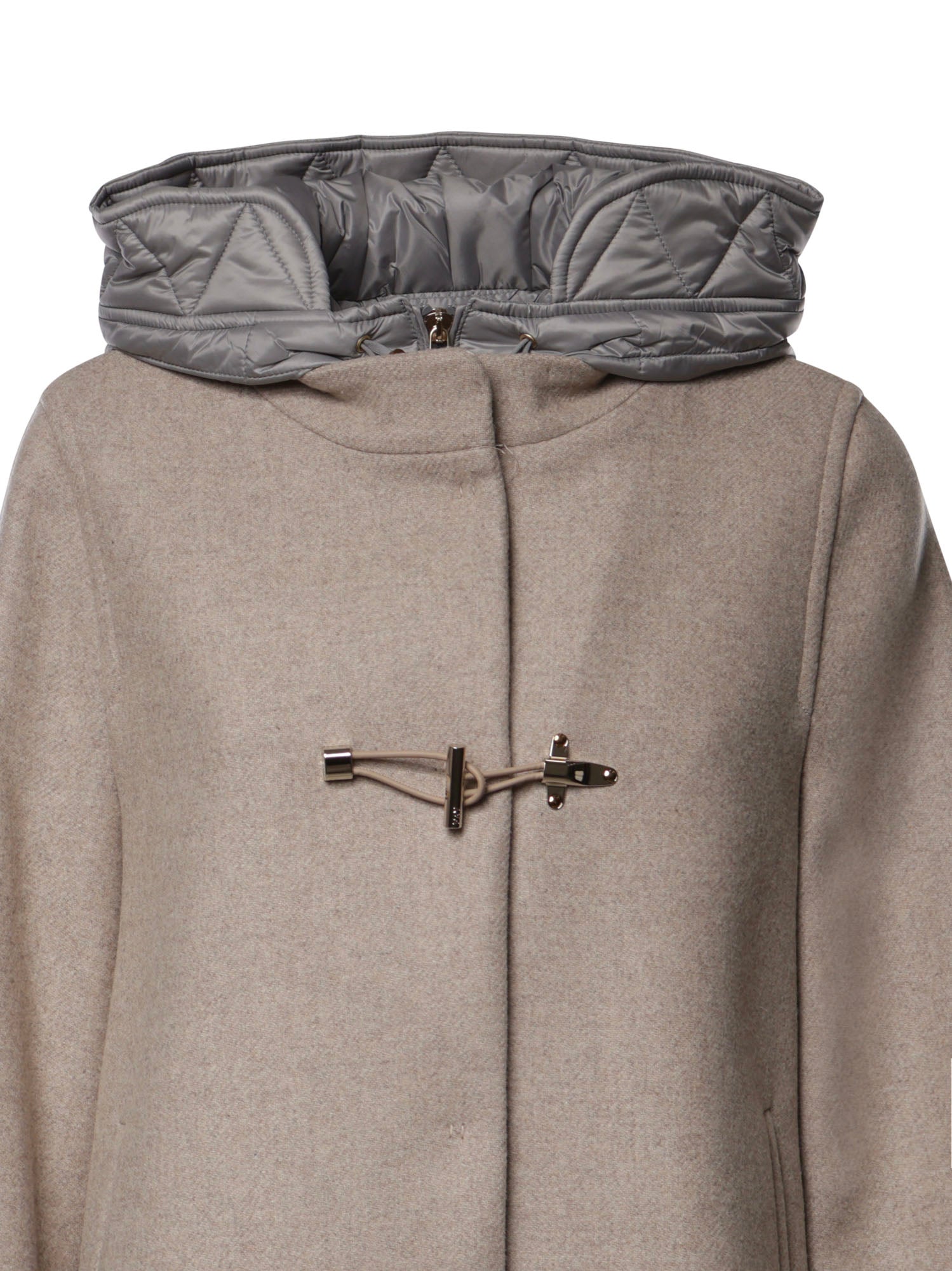 Cappa Toggle Coat in panno di lana garzato mélange NAW59533730YNC C205 FAY 