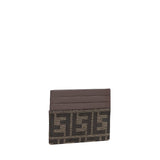 Portacarte FF Jacquard e pelle<BR/> 7M0164 B16FF14YN FENDI 