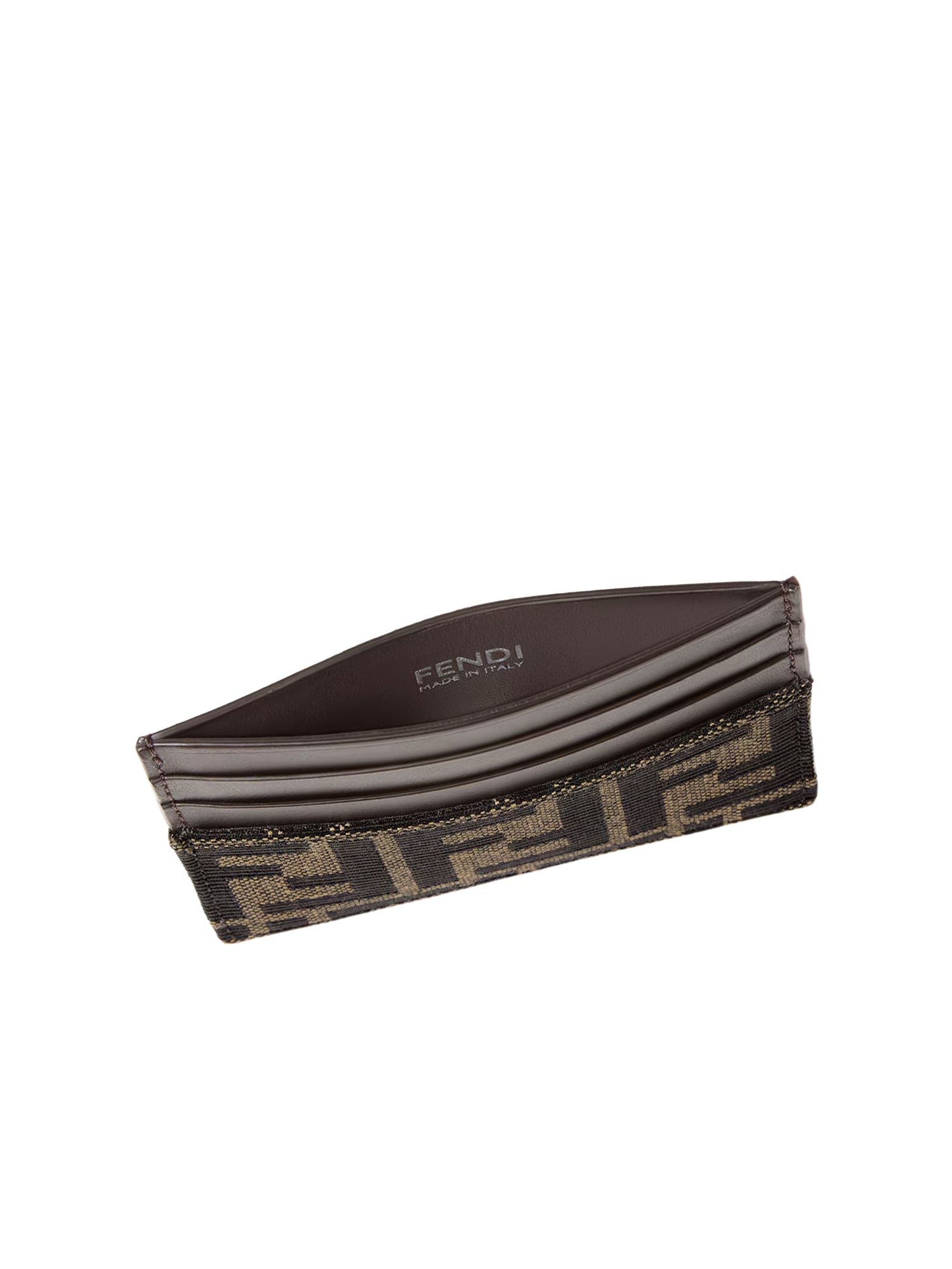 Portacarte FF Jacquard e pelle<BR/> 7M0164 B16FF14YN FENDI 
