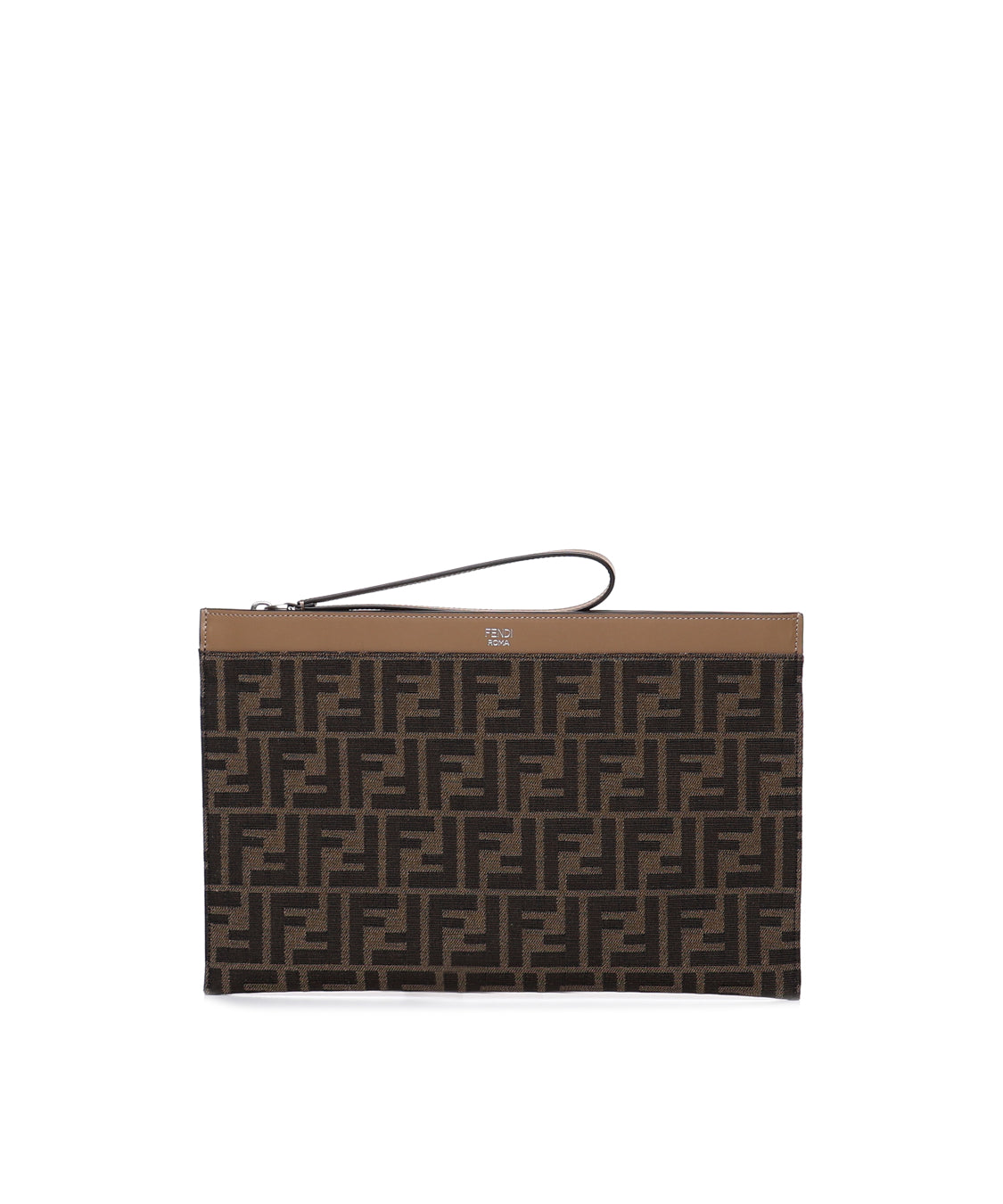 Pouch Piatta Medium FF Jacquard 7N0134 AFBVF1HRM FENDI 