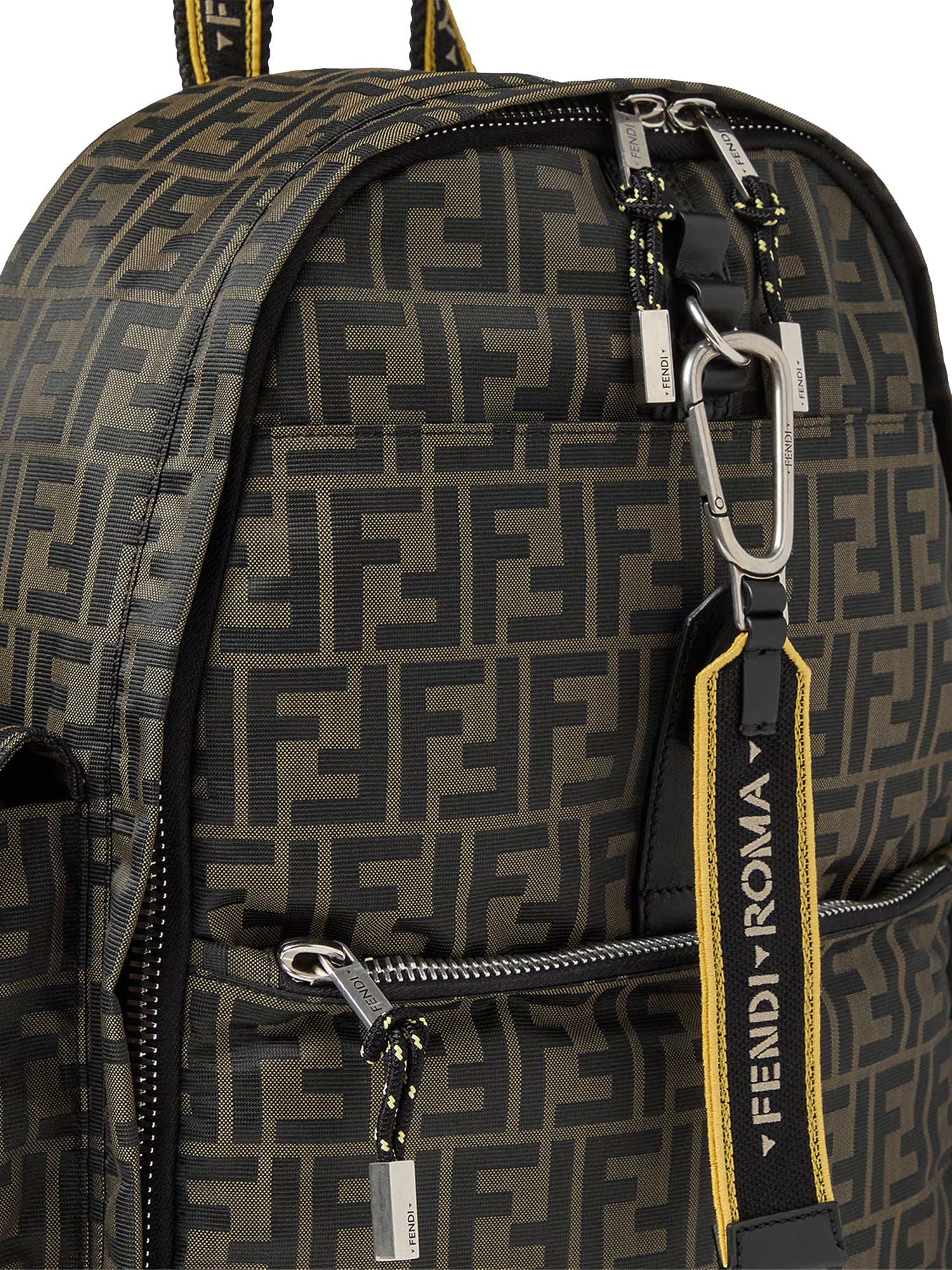 Zaino Fendi Climb FF Jacquard 7VZ096 B12NF1PR4 FENDI 