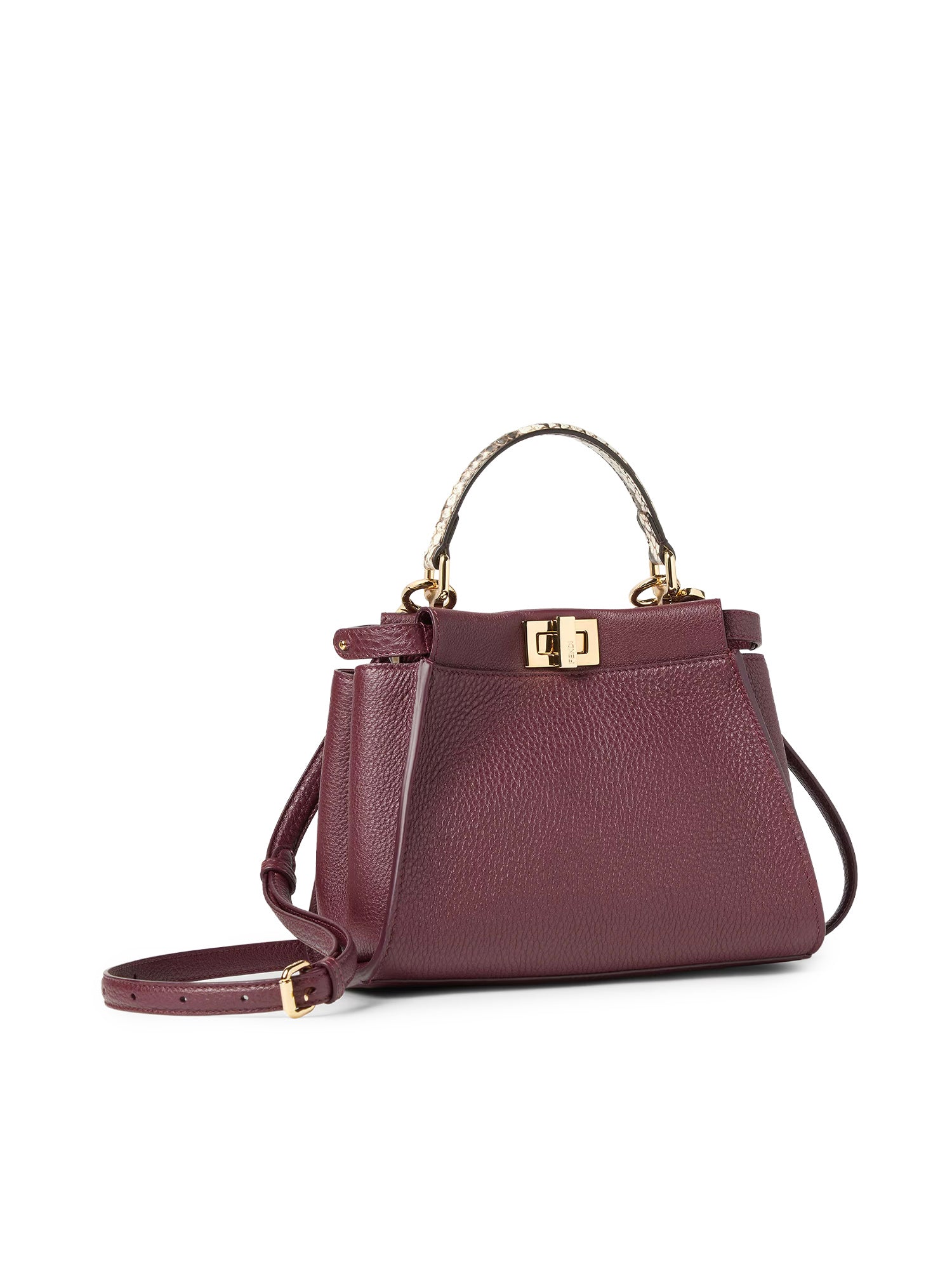 Borsa Peekaboo Mini in Cuoio Romano 8BN244 B16GF1XRO FENDI 