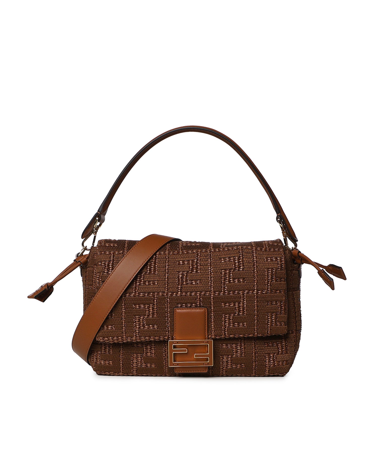Borsa Baguette® Soft Medium in rafia 8BR833 AY6GF1UJK FENDI 