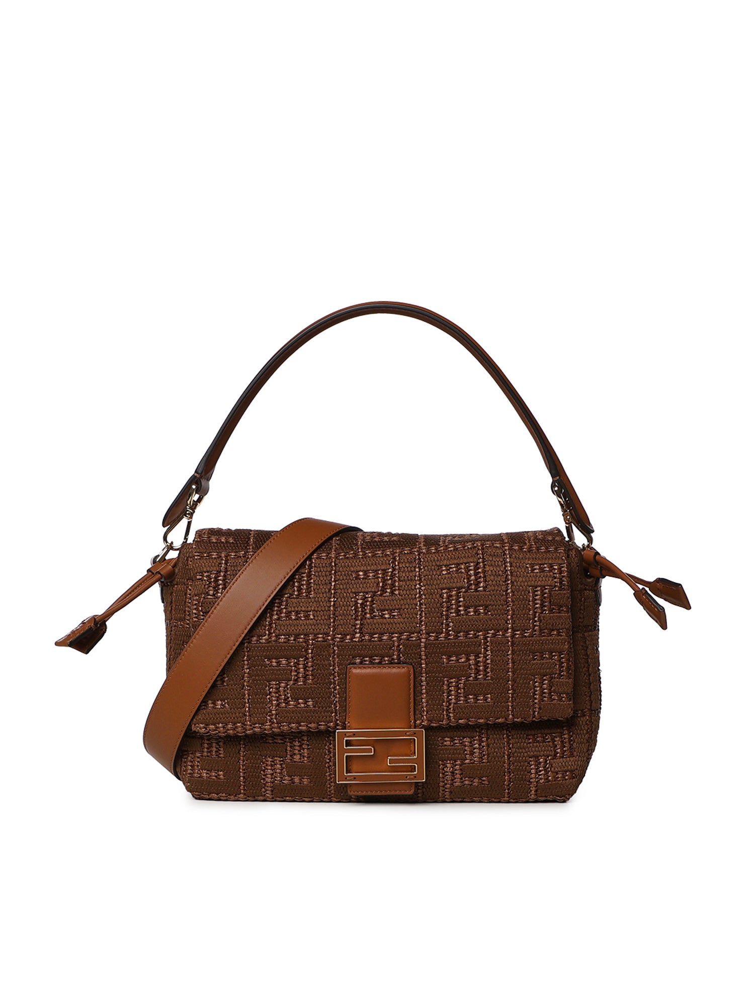 Borsa Baguette® Soft Medium in rafia 8BR833 AY6GF1UJK FENDI 