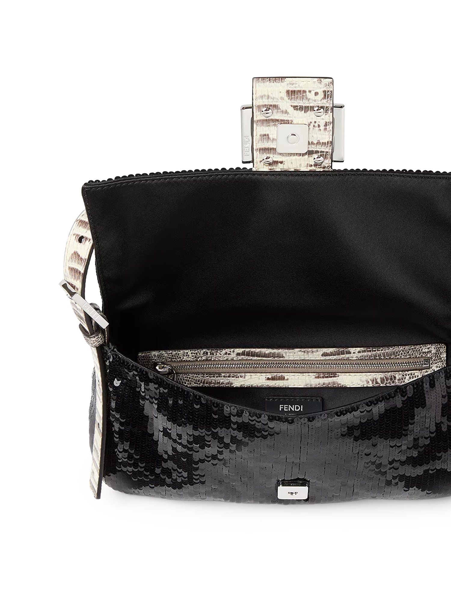 Borsa Baguette® 26424 in organza e paillettes 8BR850 B20LF1XR1 FENDI 