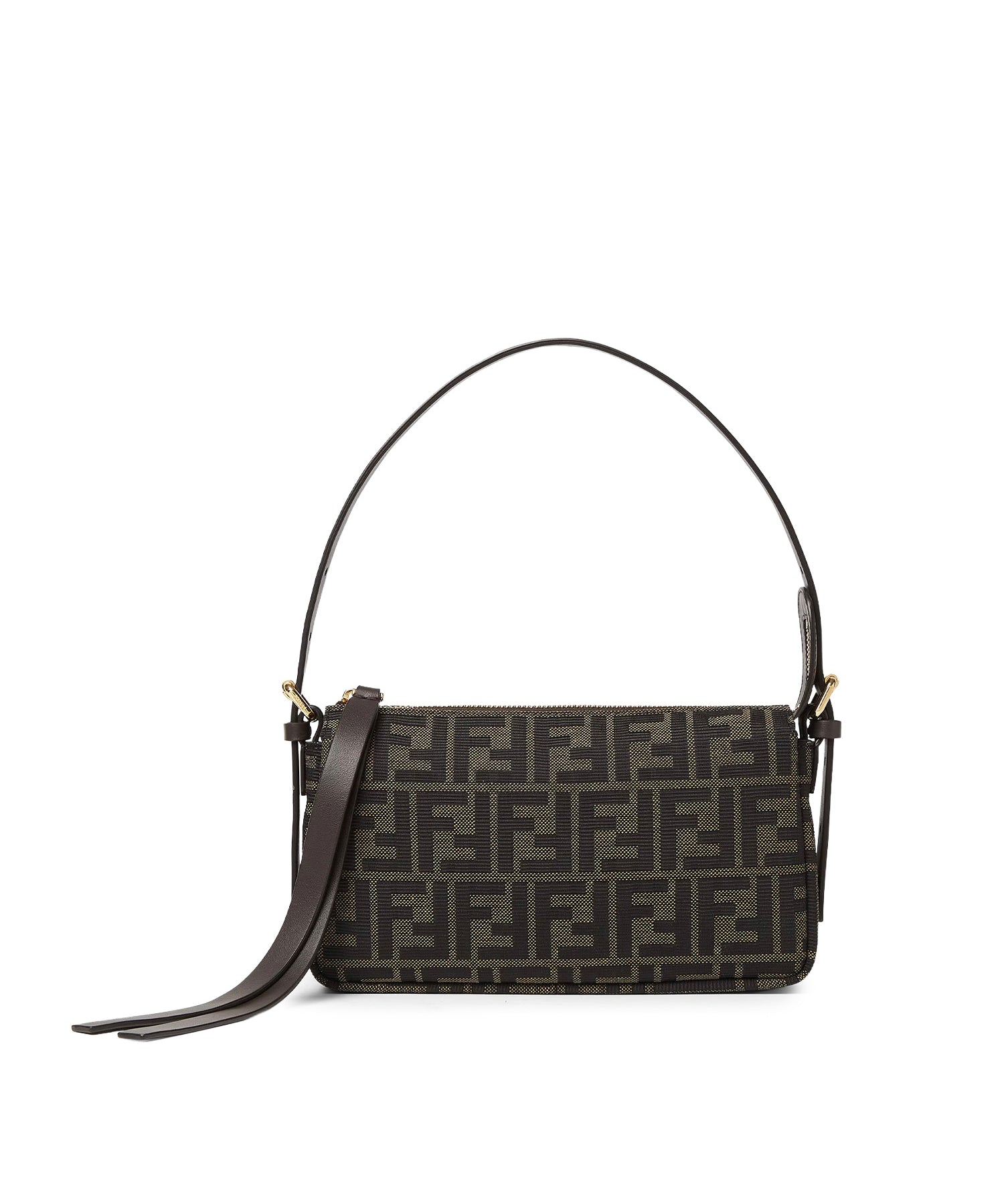 Borsa Zip Top Small FF Jacquard 8BS123 B17AF14YN FENDI 