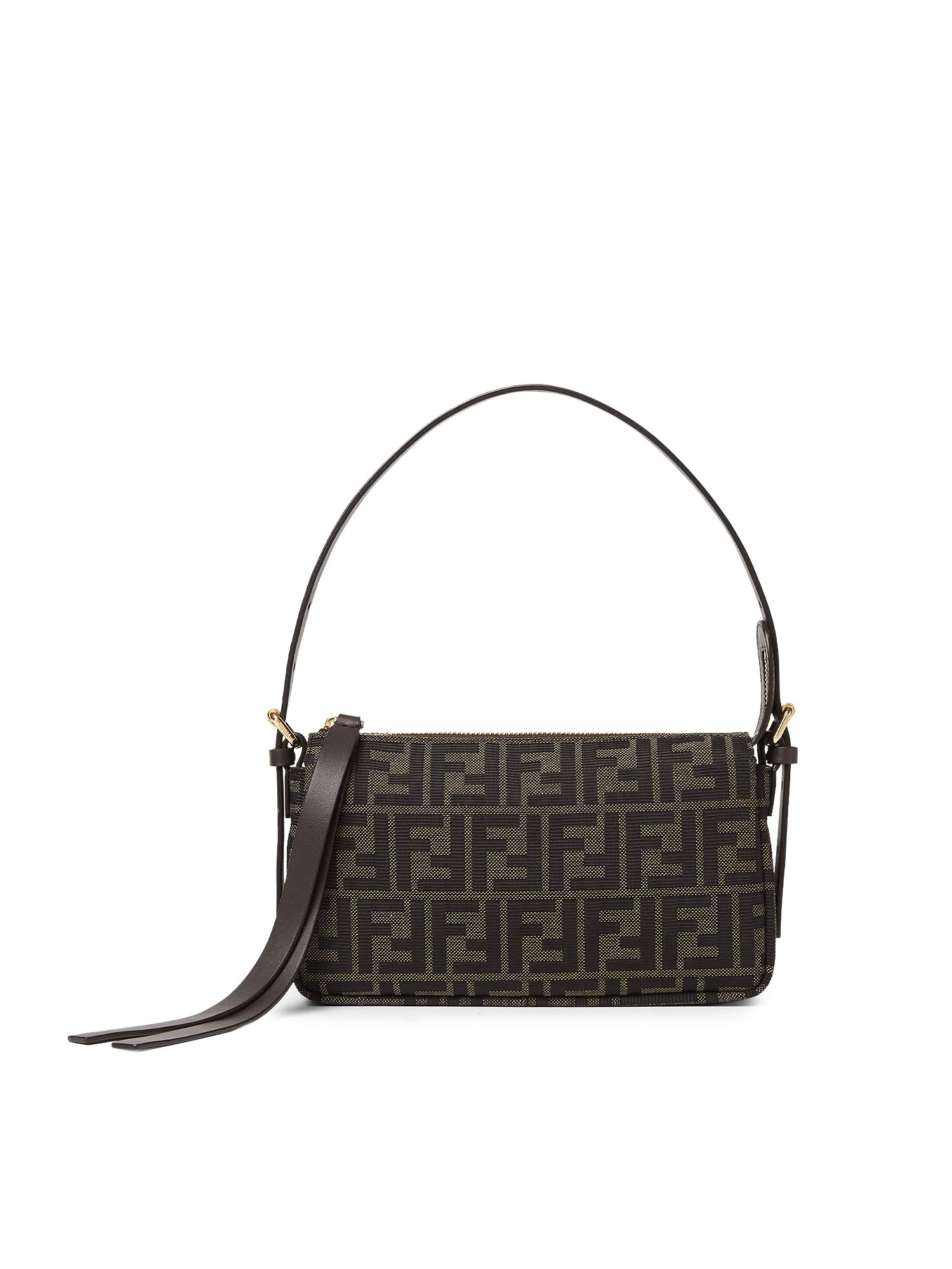 Borsa Zip Top Small FF Jacquard 8BS123 B17AF14YN FENDI 