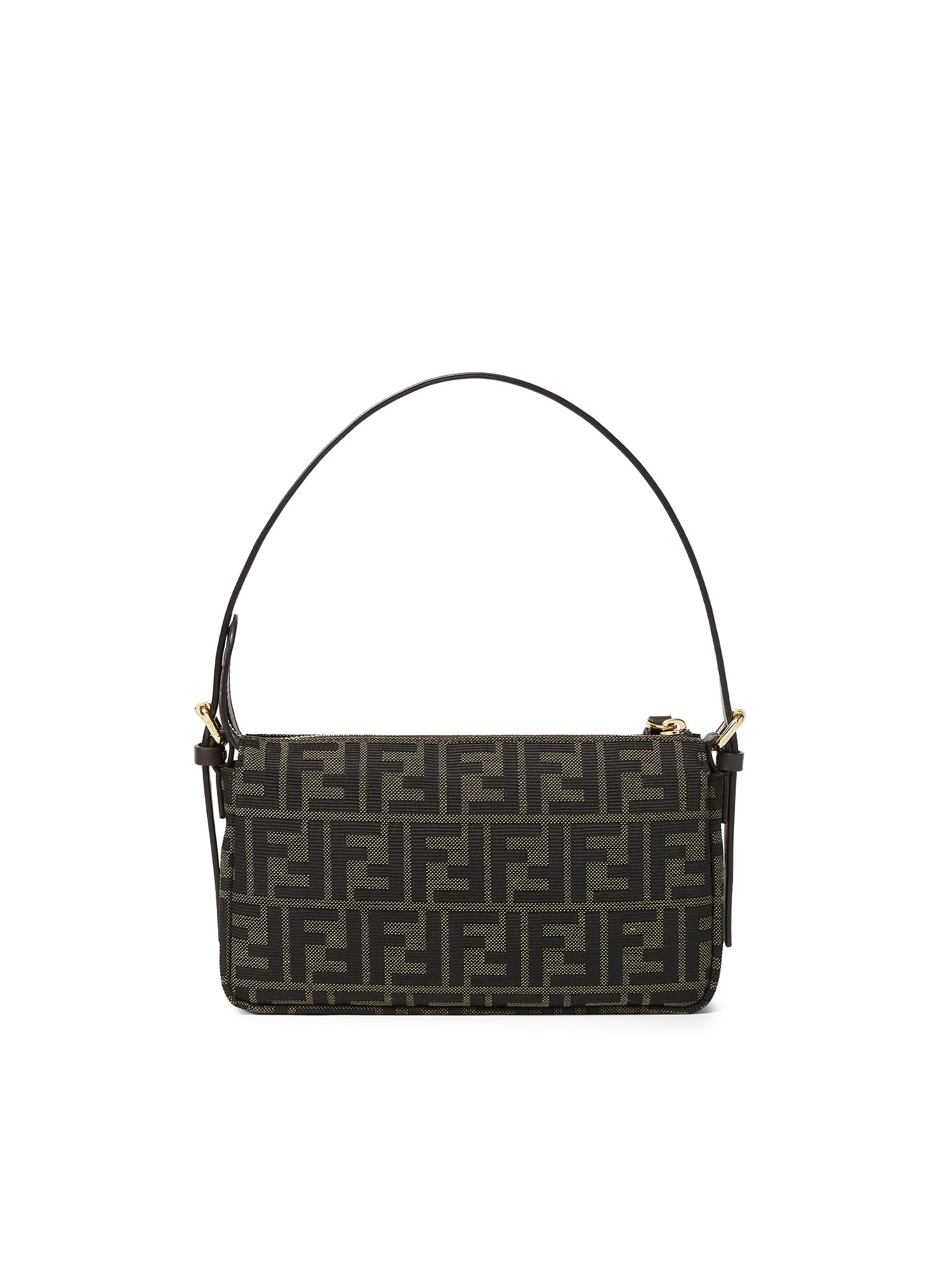 Borsa Zip Top Small FF Jacquard 8BS123 B17AF14YN FENDI 