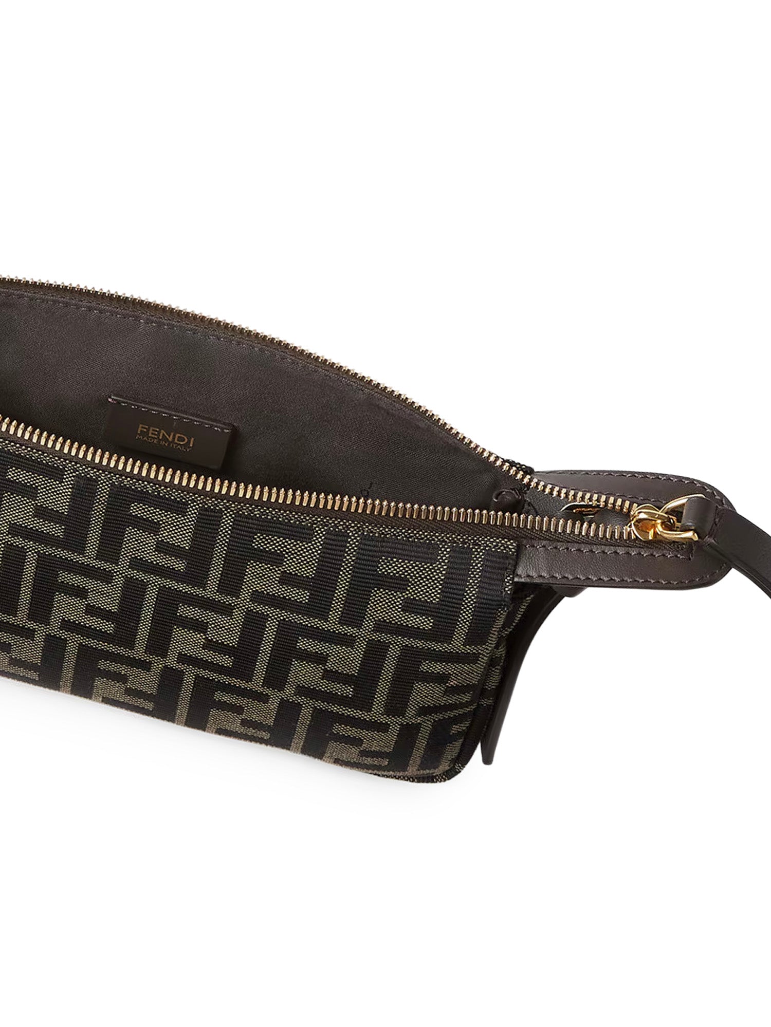Borsa Zip Top Small FF Jacquard 8BS123 B17AF14YN FENDI 