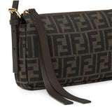 Borsa Zip Top Small FF Jacquard 8BS123 B17AF14YN FENDI 