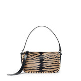 Borsa Zip Top small in pelle effetto cavallino con stampa tigrata 8BS123 B1F5F0RQ9 FENDI 