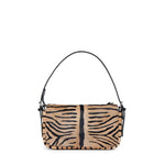 Borsa Zip Top small in pelle effetto cavallino con stampa tigrata 8BS123 B1F5F0RQ9 FENDI 
