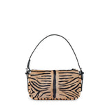 Borsa Zip Top small in pelle effetto cavallino con stampa tigrata 8BS123 B1F5F0RQ9 FENDI 