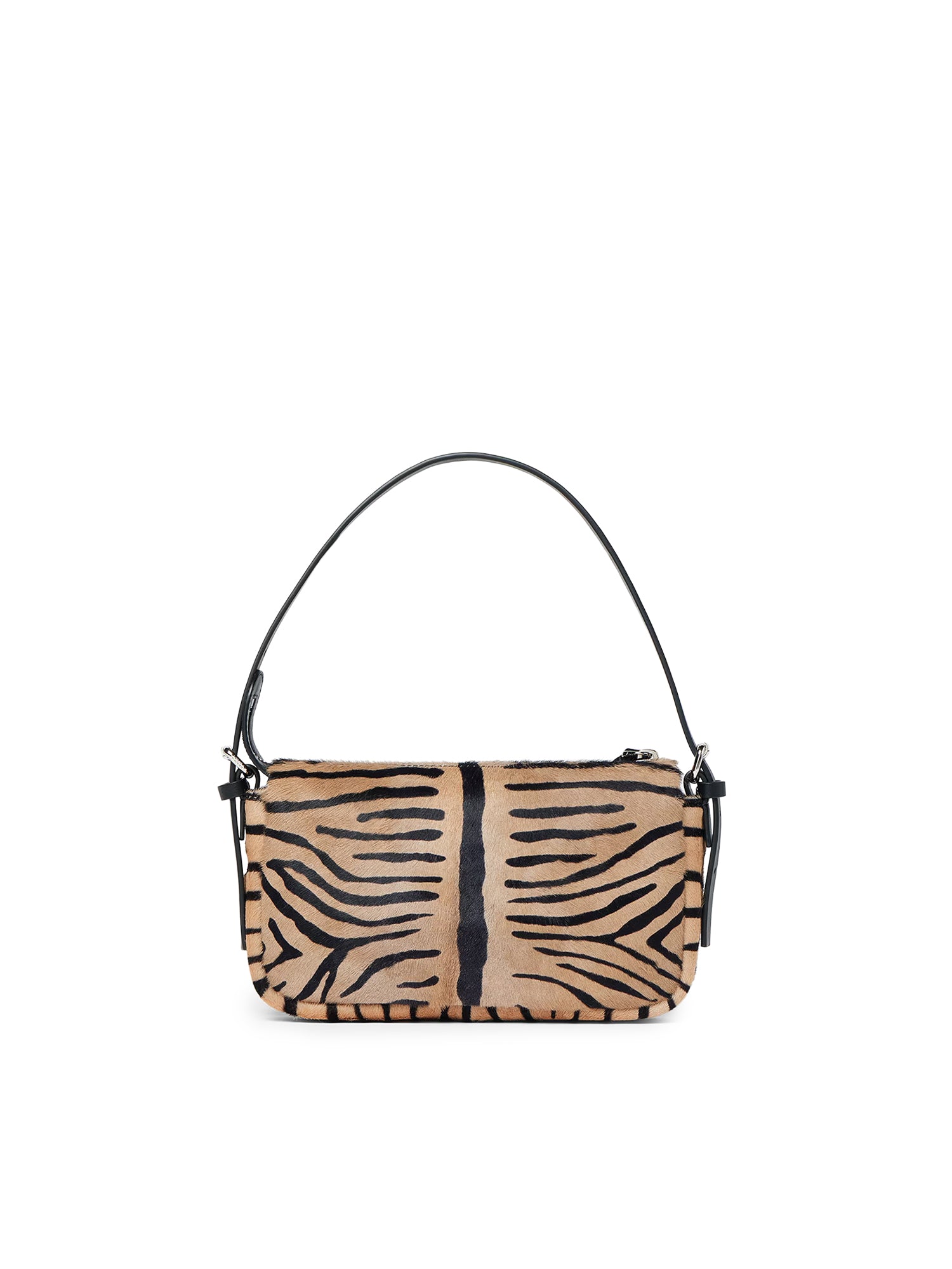 Borsa Zip Top small in pelle effetto cavallino con stampa tigrata 8BS123 B1F5F0RQ9 FENDI 