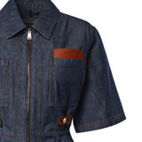 Abito in chambray con logo FLD576 AW8HF0QB0 FENDI 