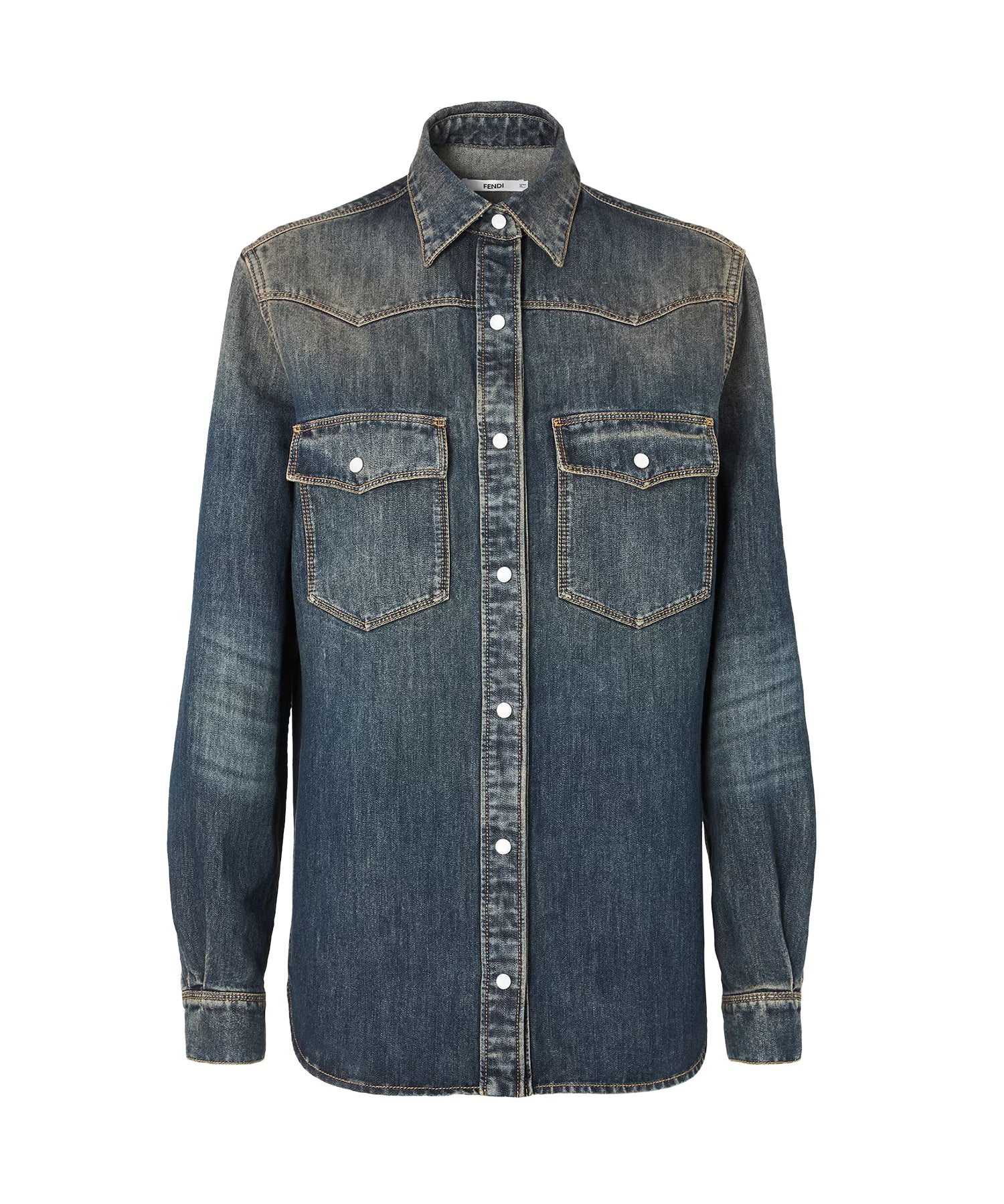 Camicia in denim FLF867 B1PDF19S8 FENDI 