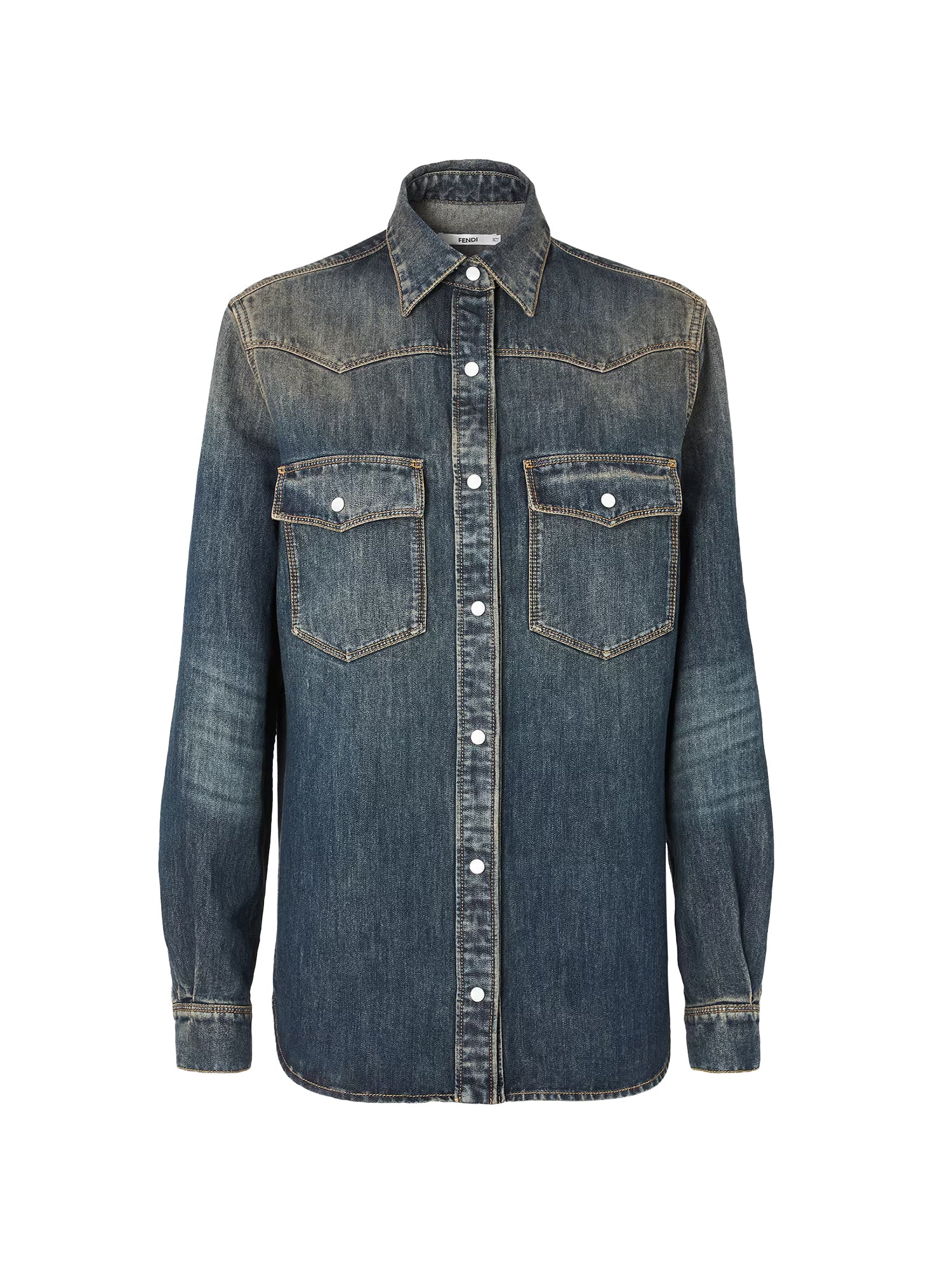 Camicia in denim FLF867 B1PDF19S8 FENDI 