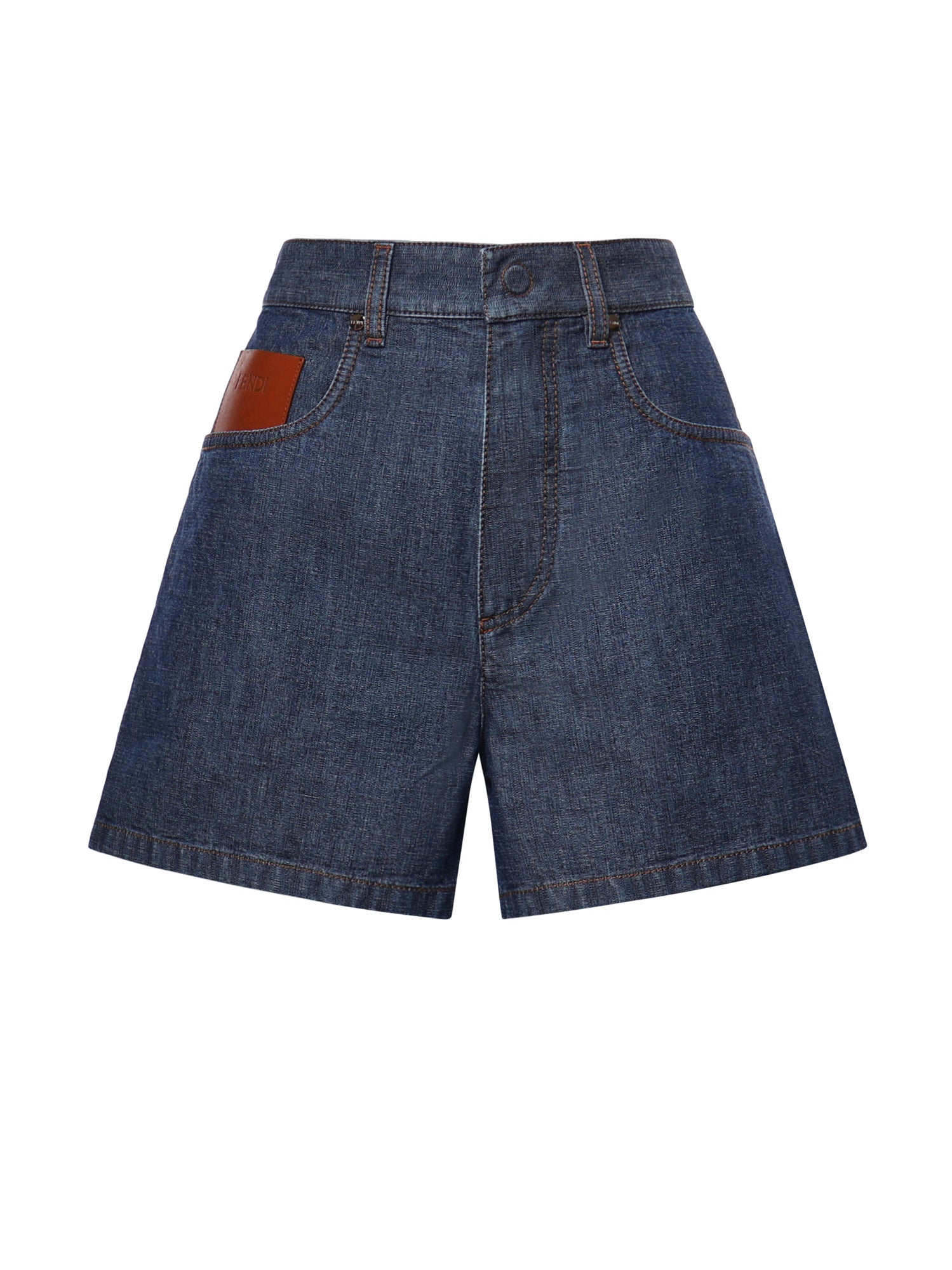 Short in denim FLP861 AW8HF0QB0 FENDI 