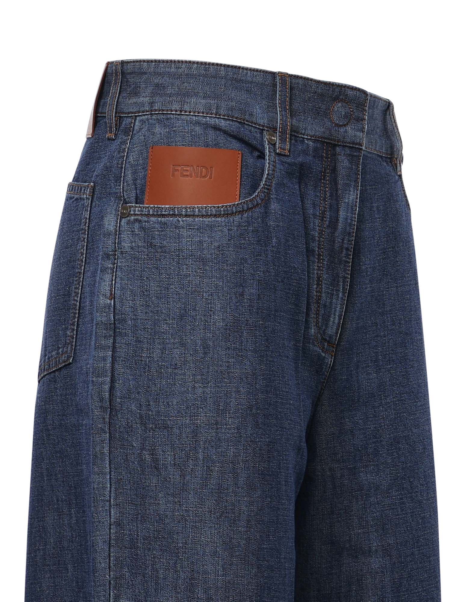 Jeans in chambray FLP863 AW8HF0QB0 FENDI 