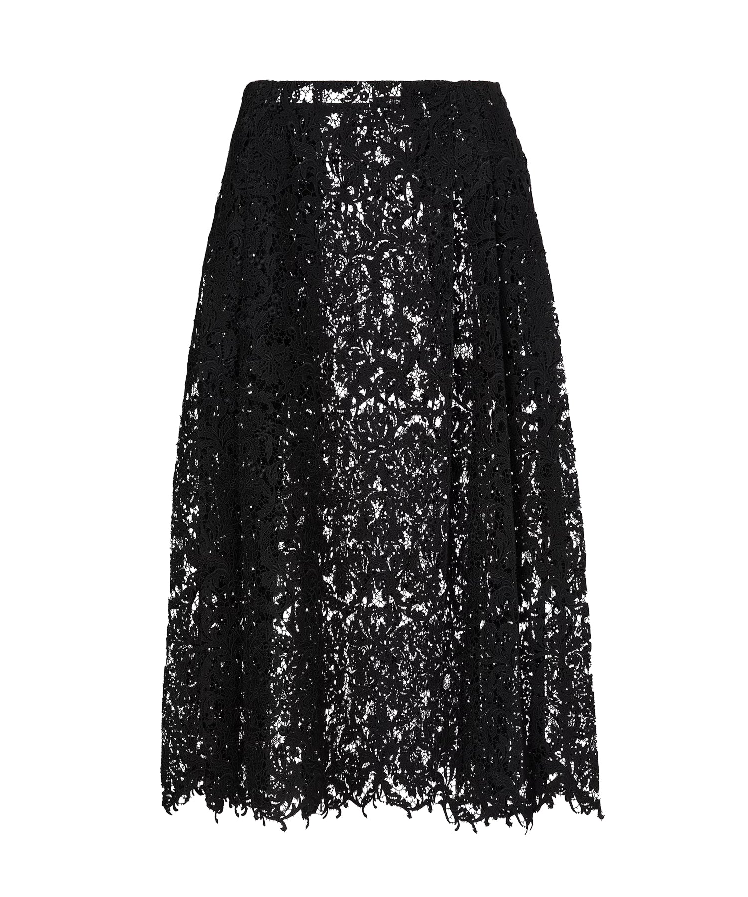 Gonna midi in pizzo macramè FQ7762 B1U2F0QA1 FENDI 