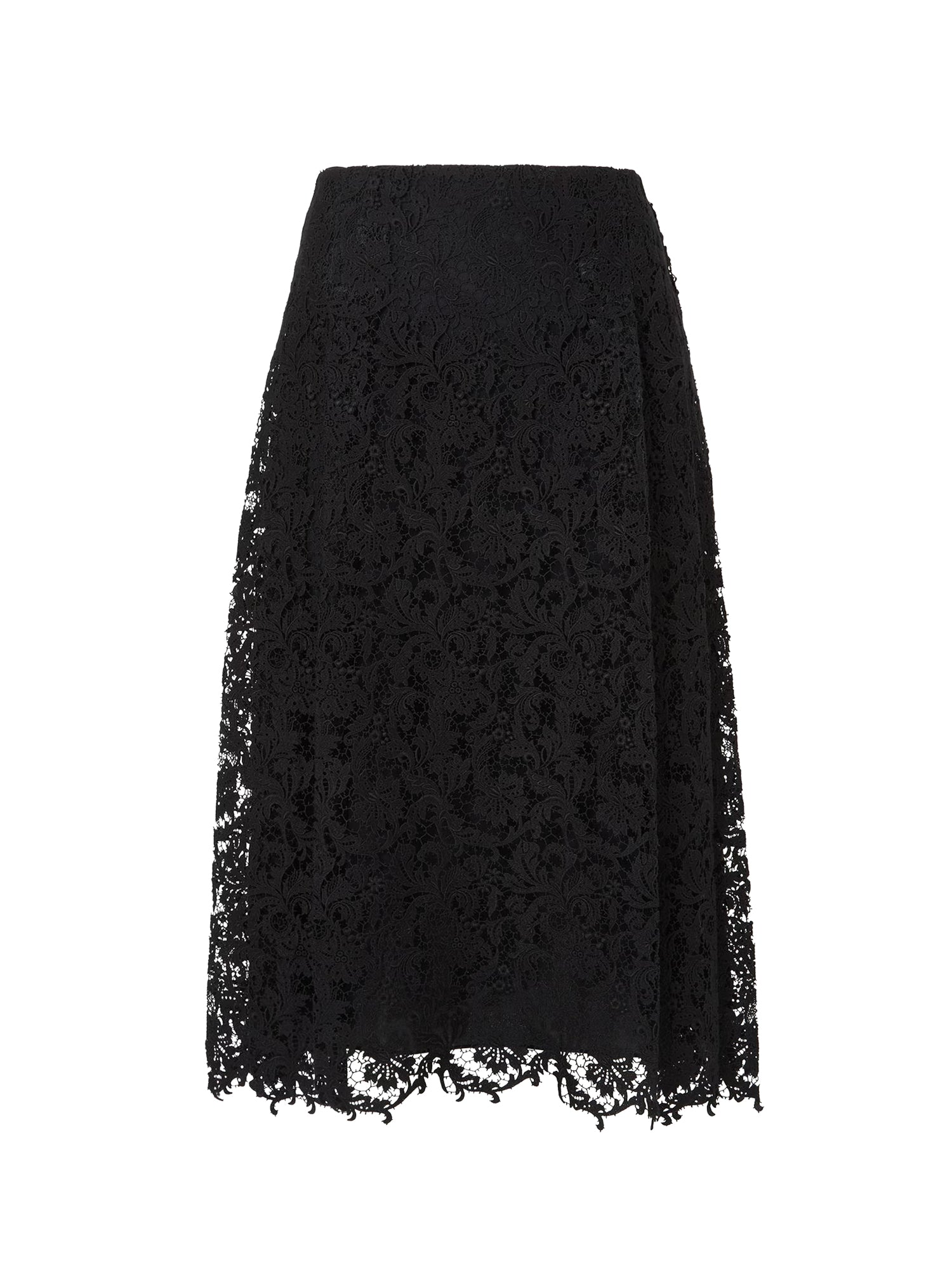 Gonna midi in pizzo macramè FQ7762 B1U2F0QA1 FENDI 