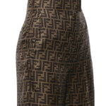 Pantalone in twill FF Jacquard FR6606 A8G3F118W FENDI 
