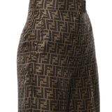 Pantalone in twill FF Jacquard FR6606 A8G3F118W FENDI 