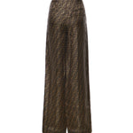 Pantalone in twill FF Jacquard FR6606 A8G3F118W FENDI 