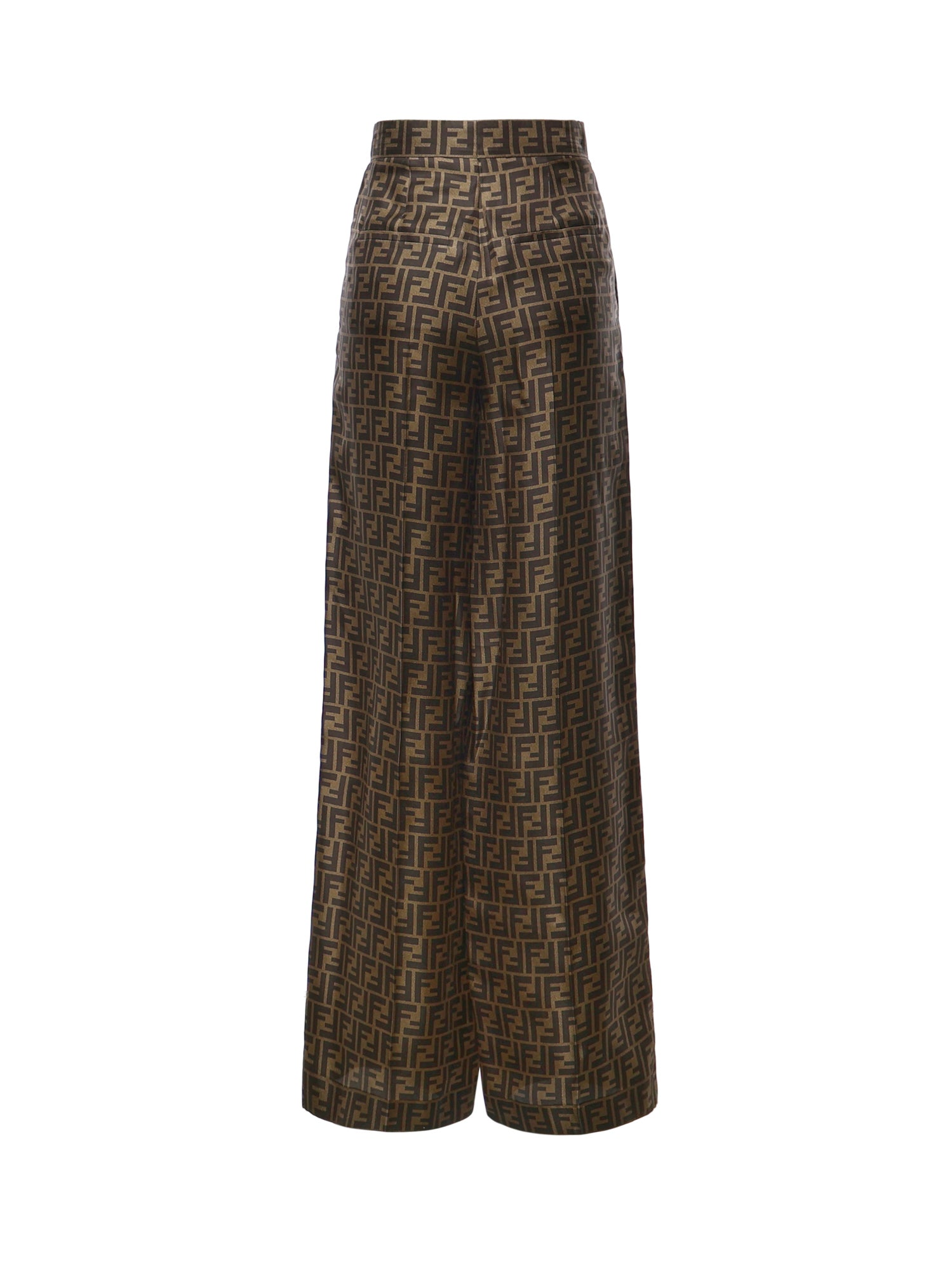 Pantalone in twill FF Jacquard FR6606 A8G3F118W FENDI 