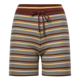 Short in maglia di cotone a righe FR6741 AW88F1X33 FENDI 