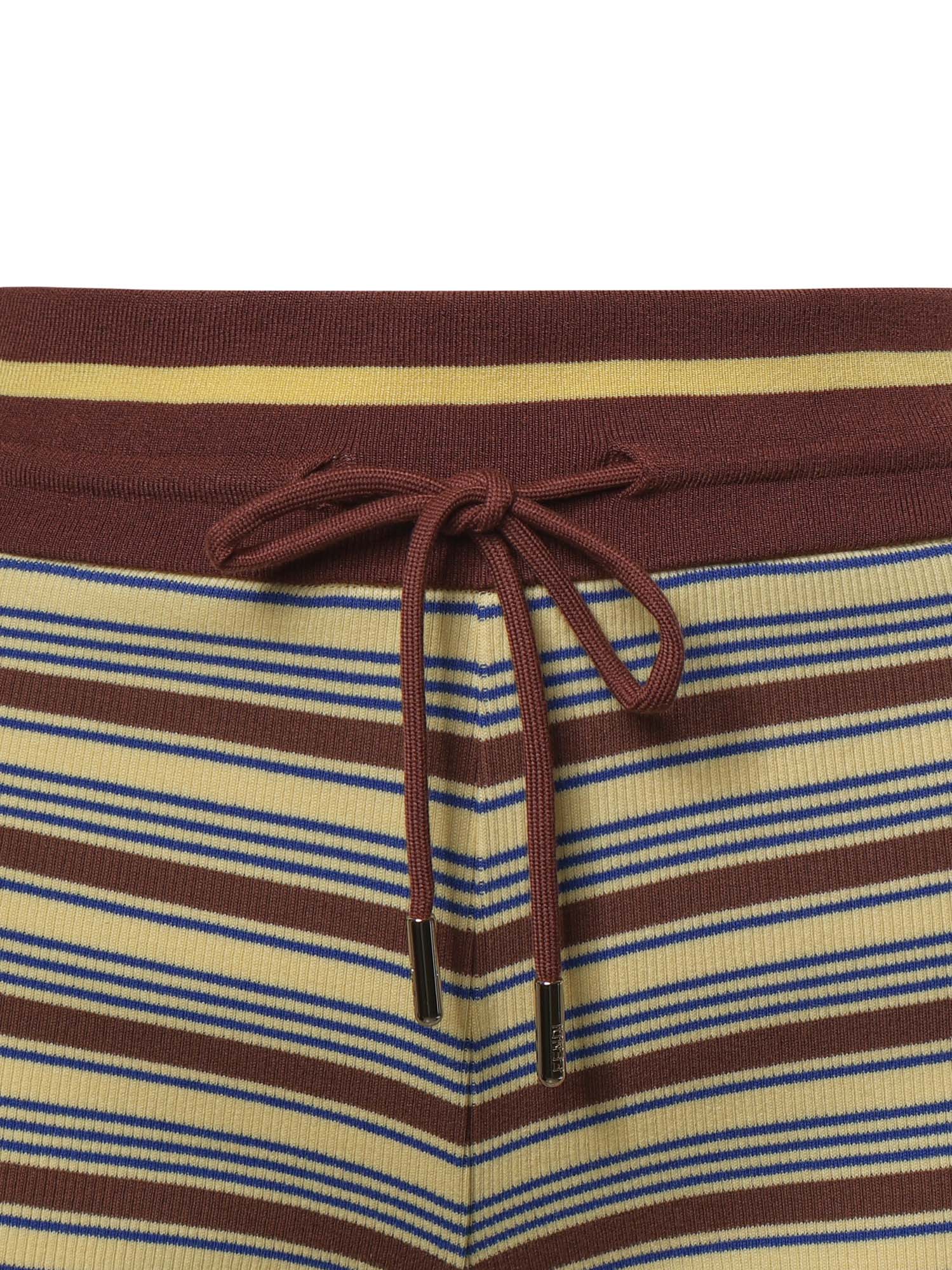 Short in maglia di cotone a righe FR6741 AW88F1X33 FENDI 