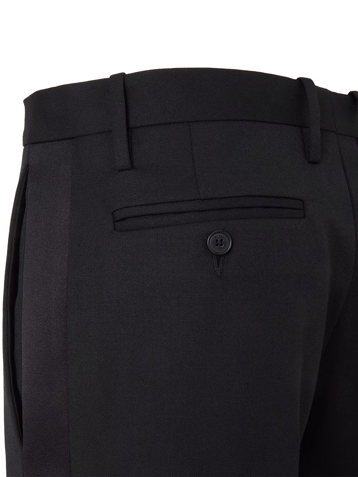 Pantaloni tuxedo in lana FR6757 B1G0F0QA1 FENDI 