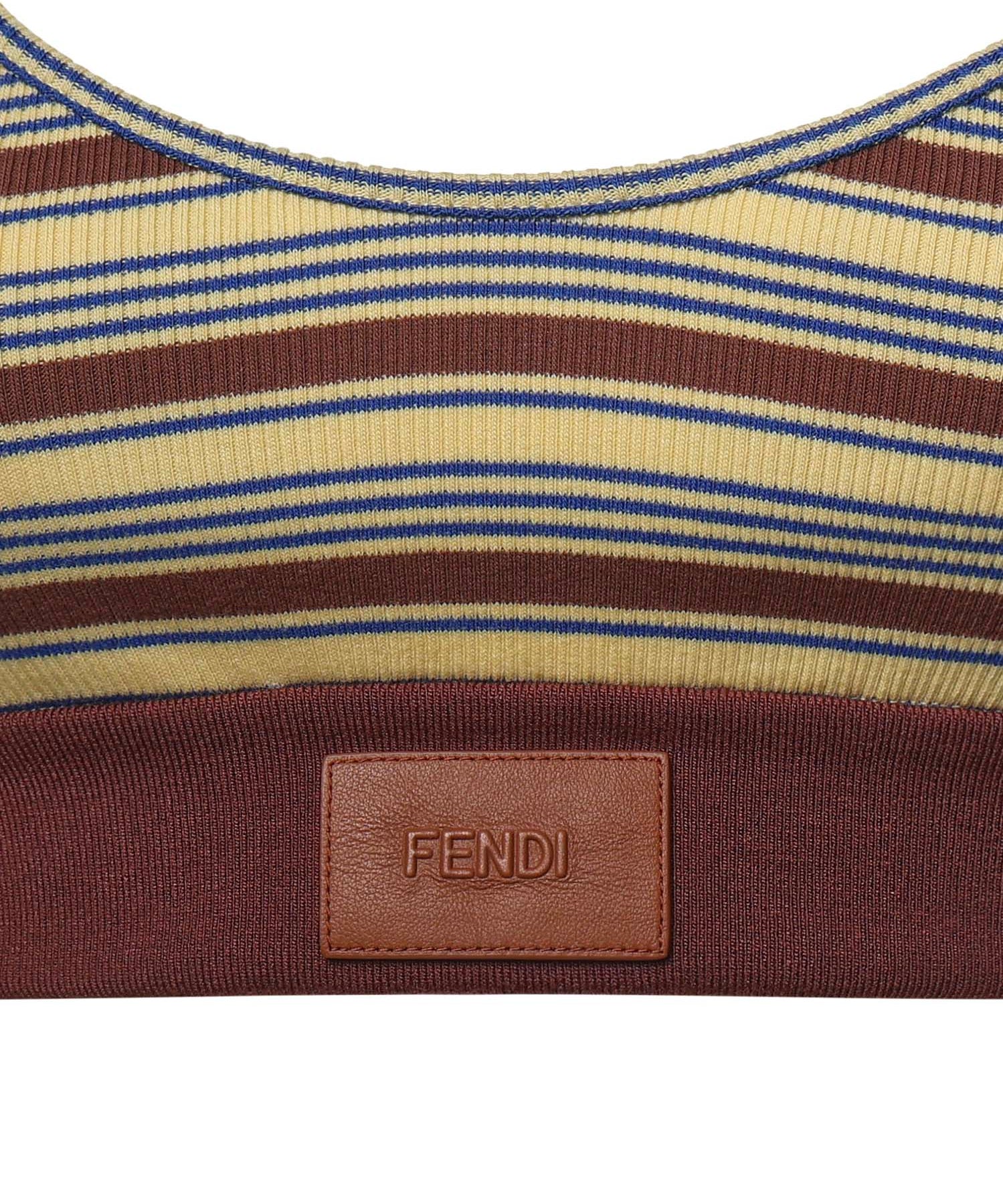 Top a righe in cotone FS9795 AW88F1X33 FENDI 