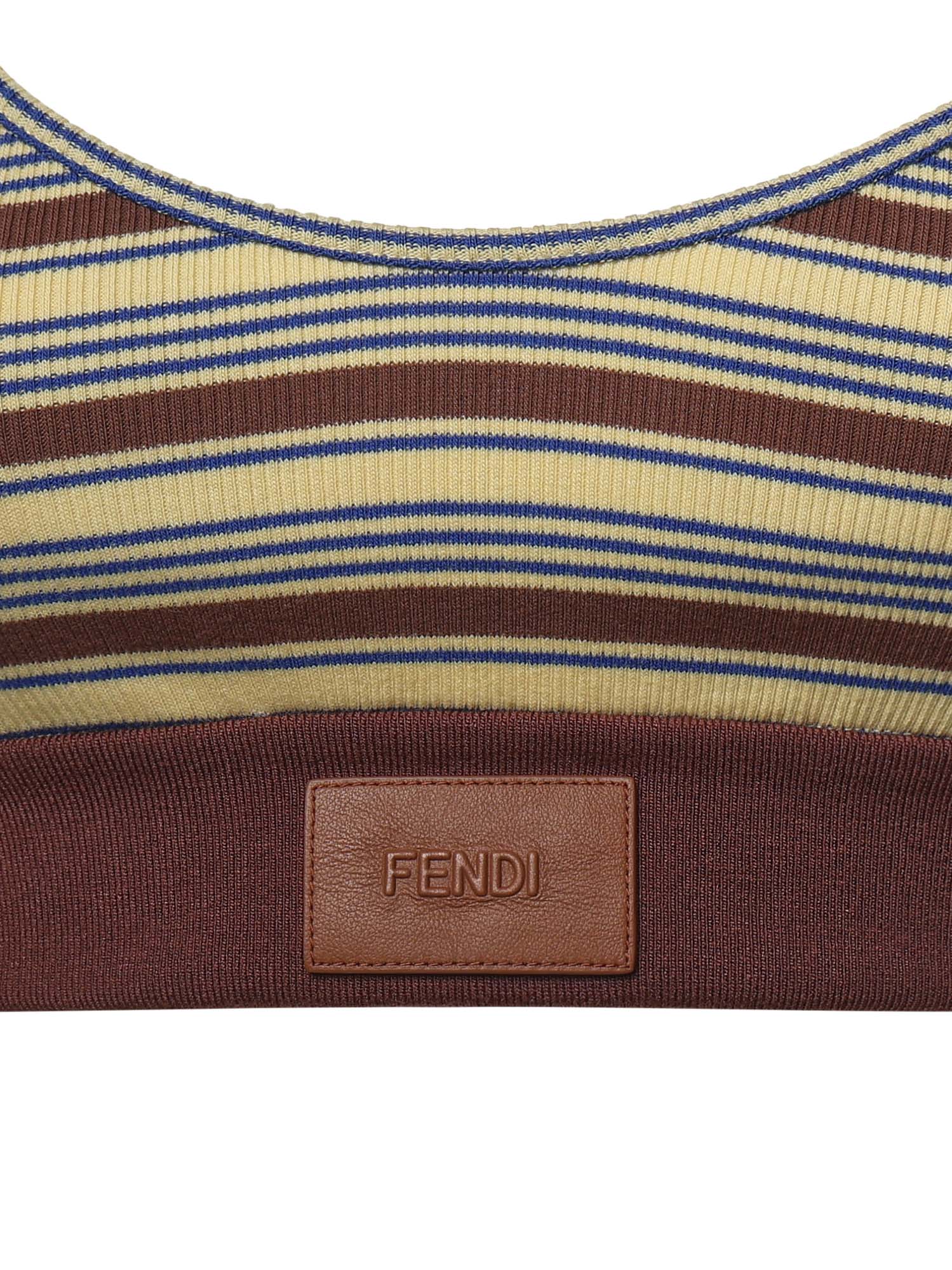 Top a righe in cotone FS9795 AW88F1X33 FENDI 