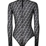 Body in pizzo FF Jacquard FXF630 AJYLF0GME FENDI 