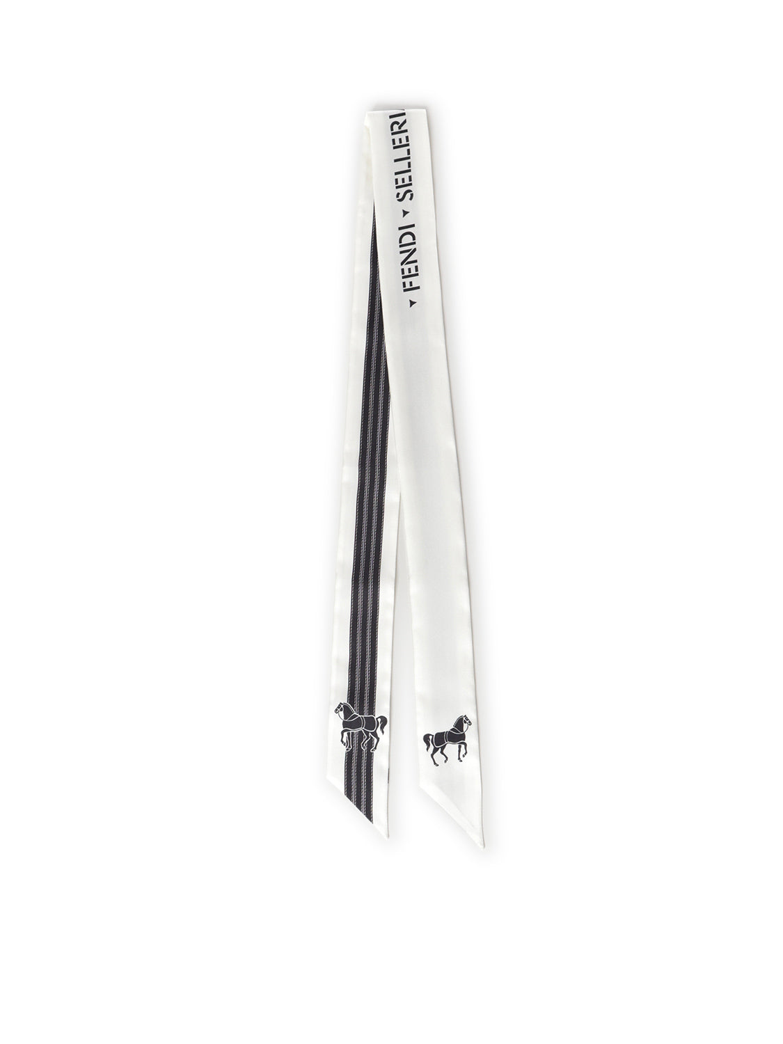 Bandeau in seta con stampa Selleria FXT011 B1V8F0QM0 FENDI 