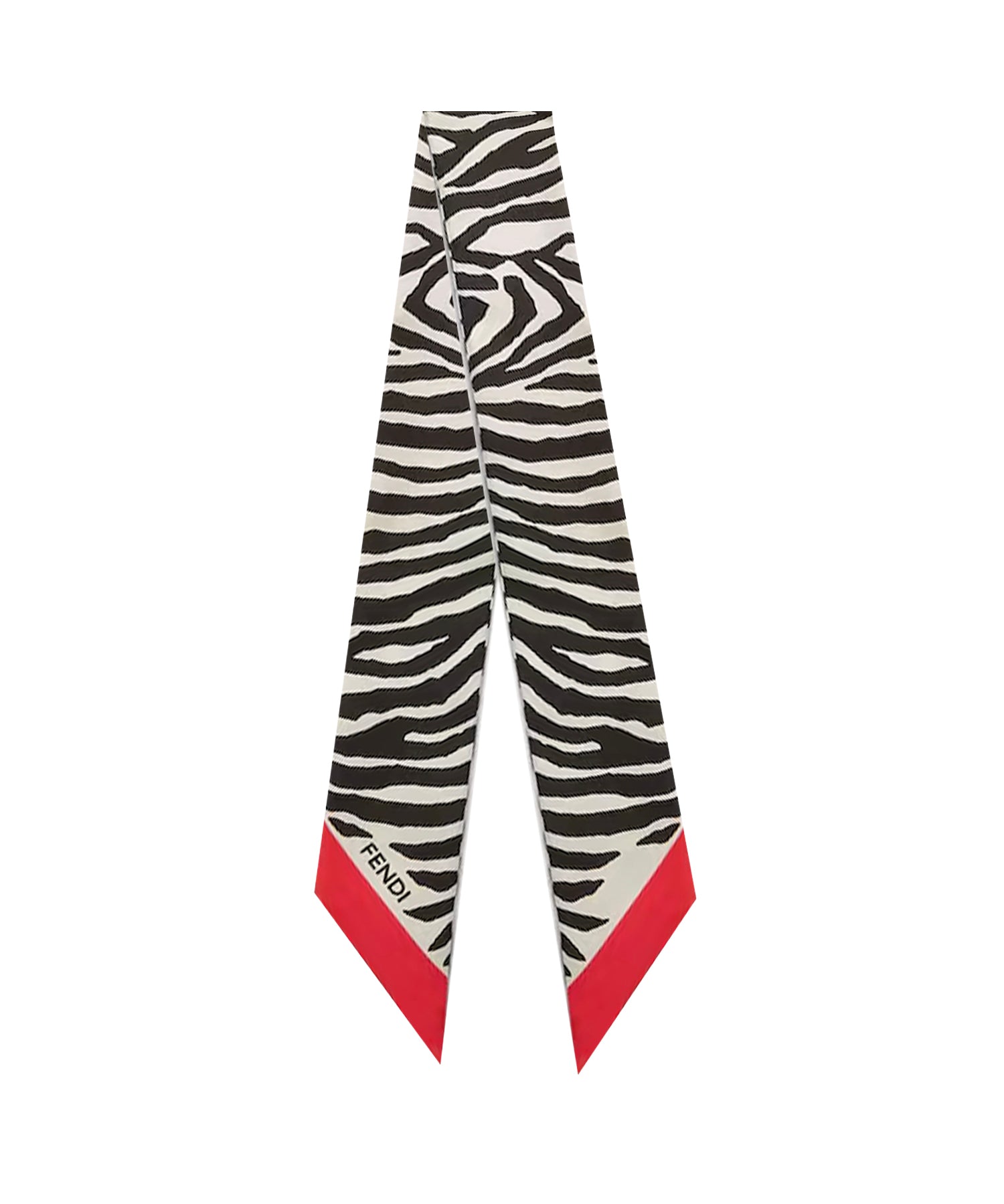 Bandeau in seta con stampa Tiger animalier FXT011 B1VPF1Y7A FENDI 
