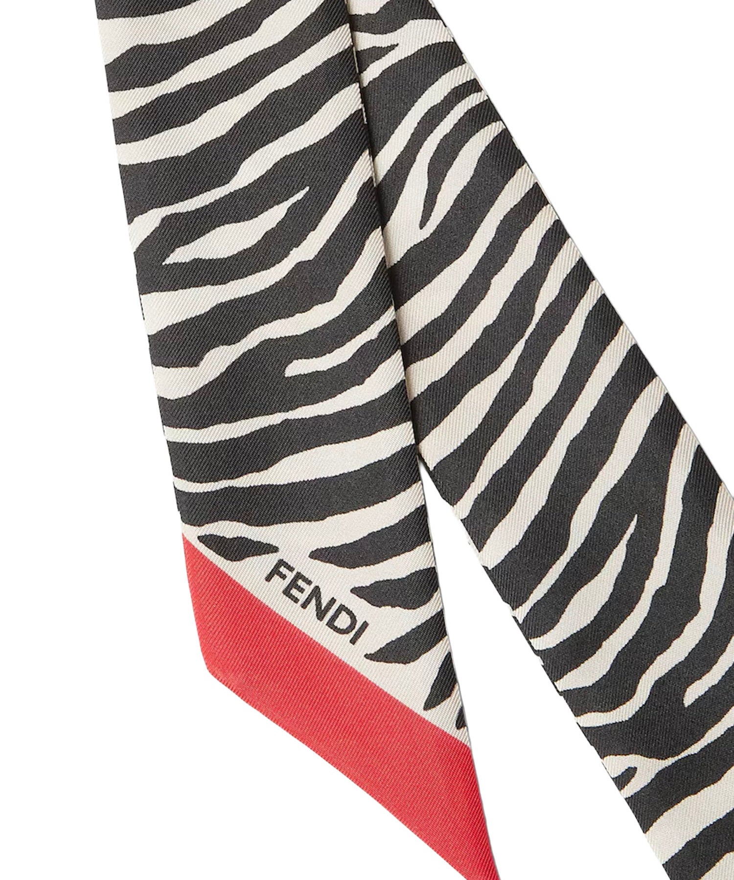 Bandeau in seta con stampa Tiger animalier FXT011 B1VPF1Y7A FENDI 
