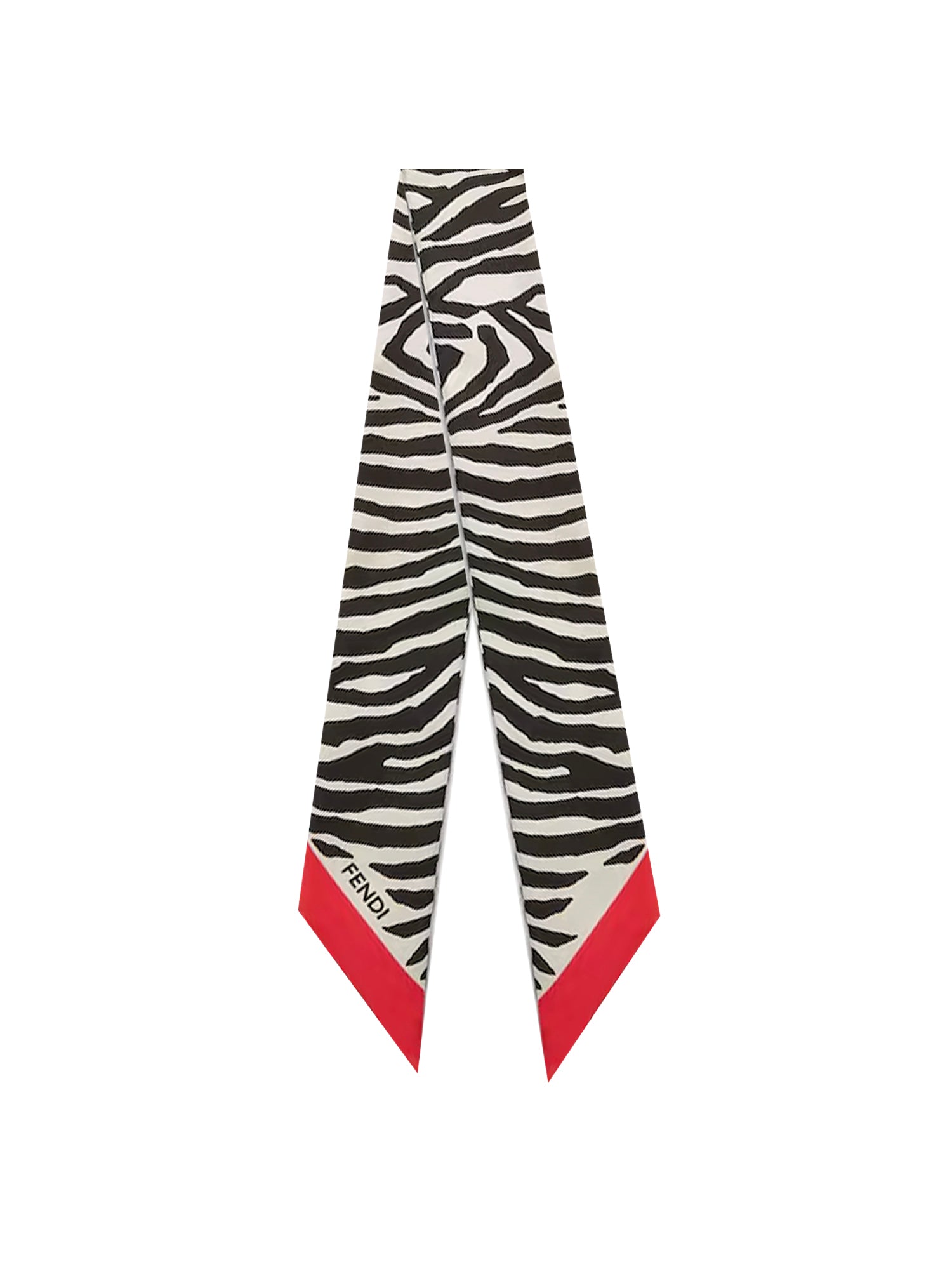 Bandeau in seta con stampa Tiger animalier FXT011 B1VPF1Y7A FENDI 