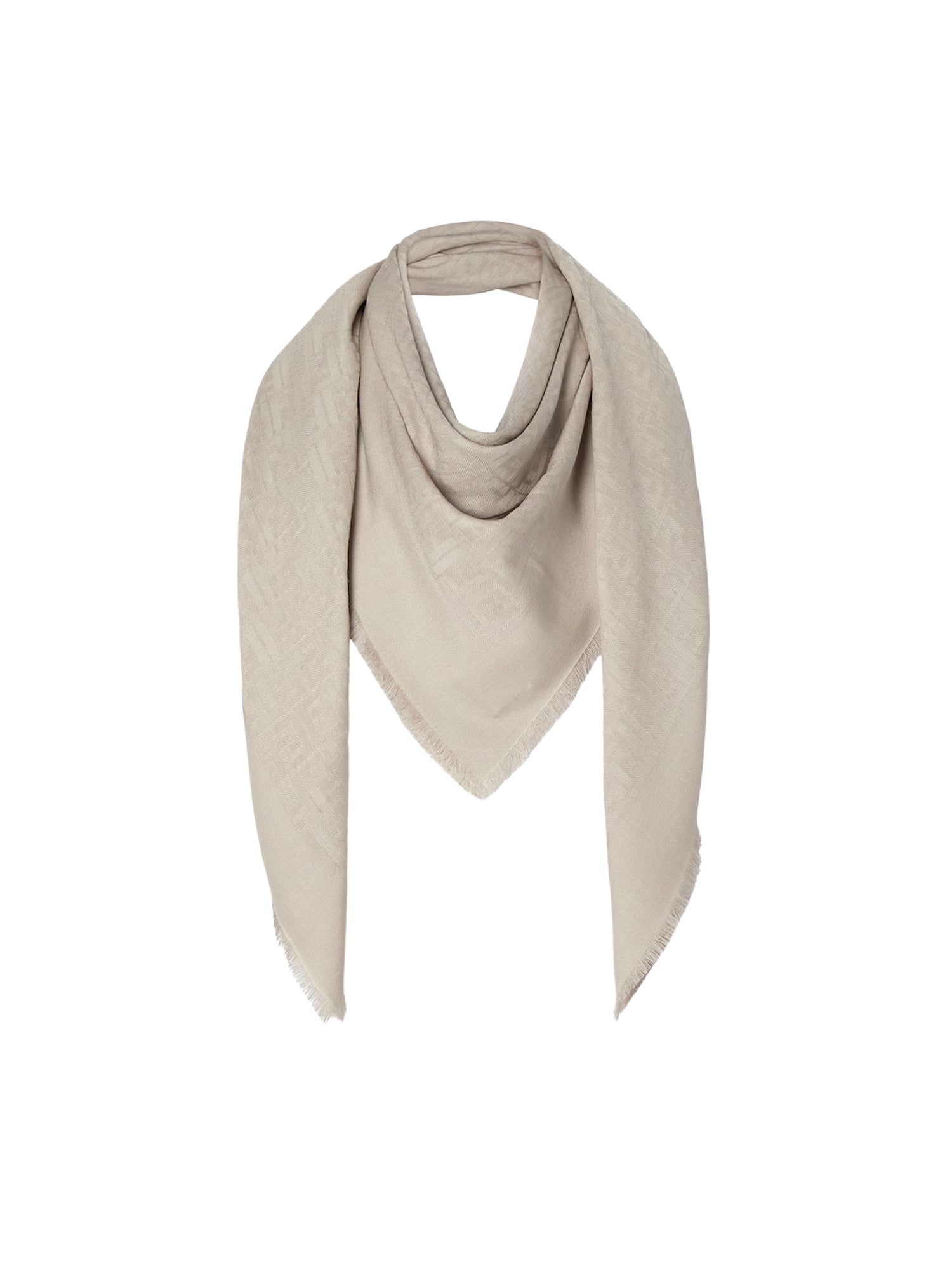 Scialle FF Jacquard in lana, seta e cashmere FXT388 B1VKF1Y7Q FENDI 