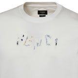 T-shirt in cotone con logo FY1319 AUOBF0H0G FENDI 
