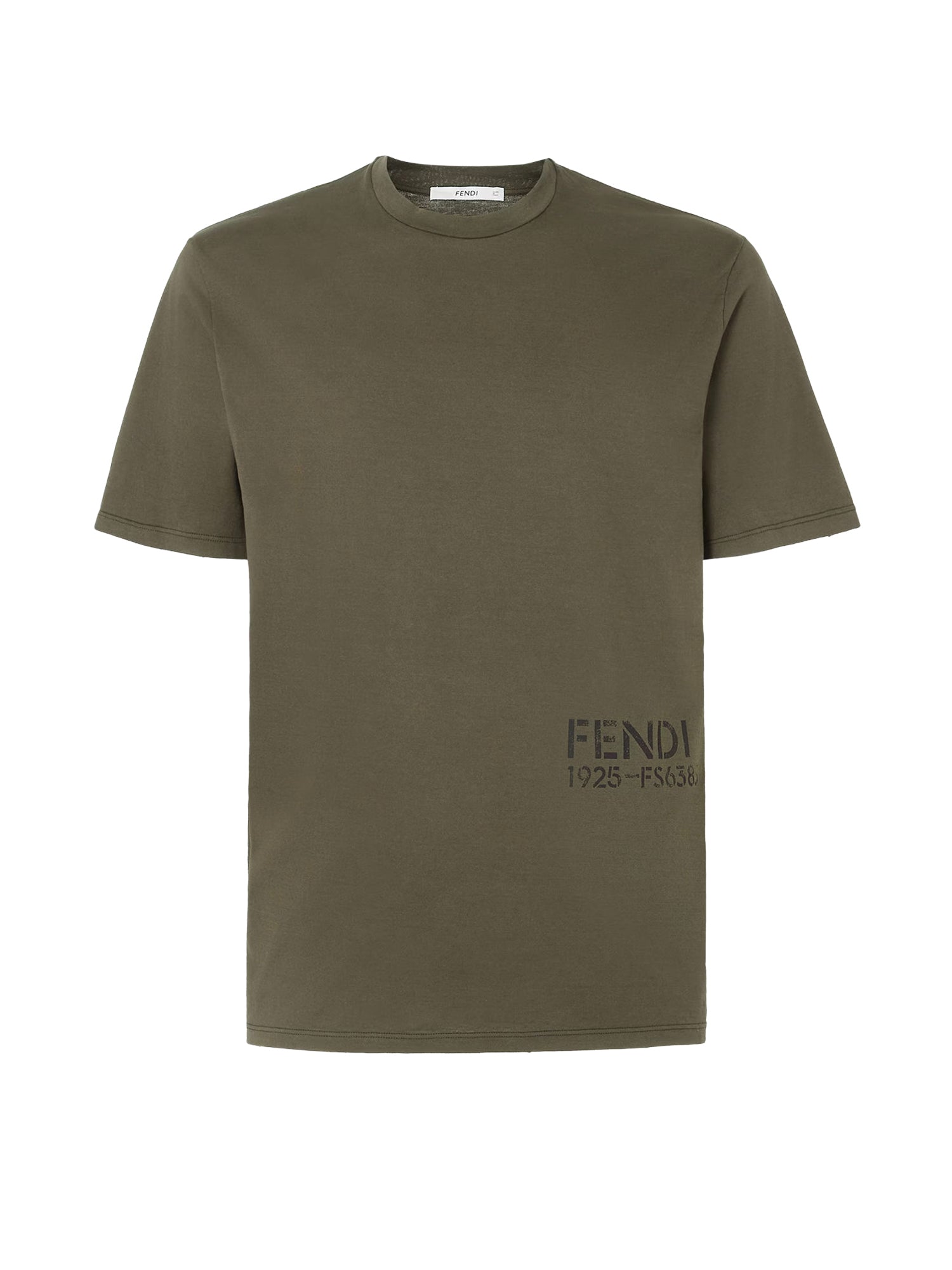 T-shirt in cotone con logo FY1370 B19QF0QQ4 FENDI 