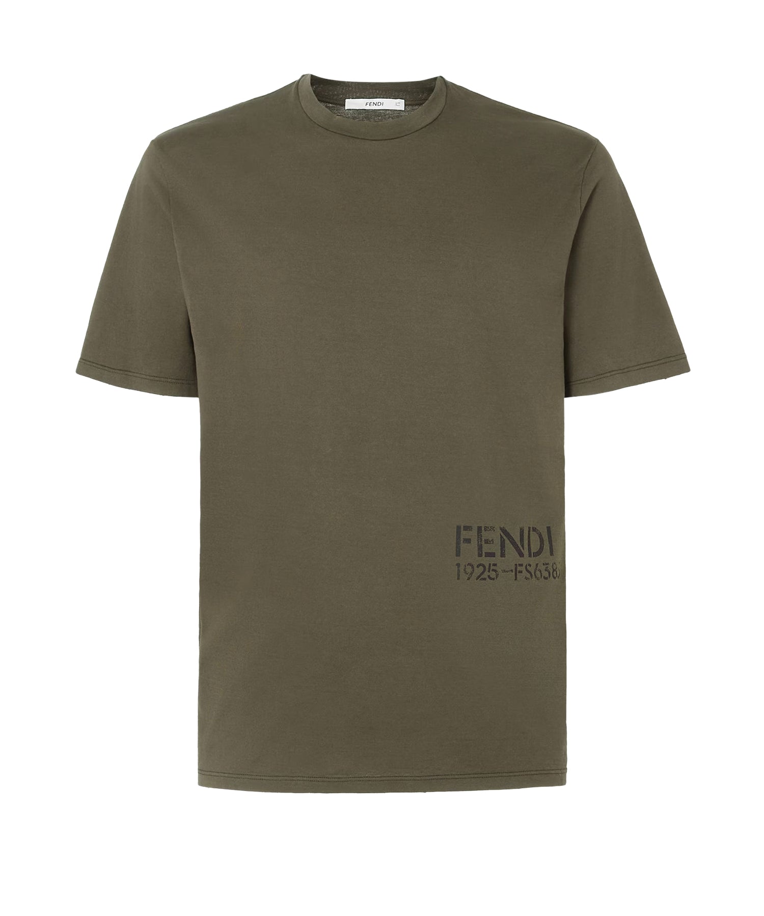 T-shirt in cotone con logo FY1370 B19QF0QQ4 FENDI 