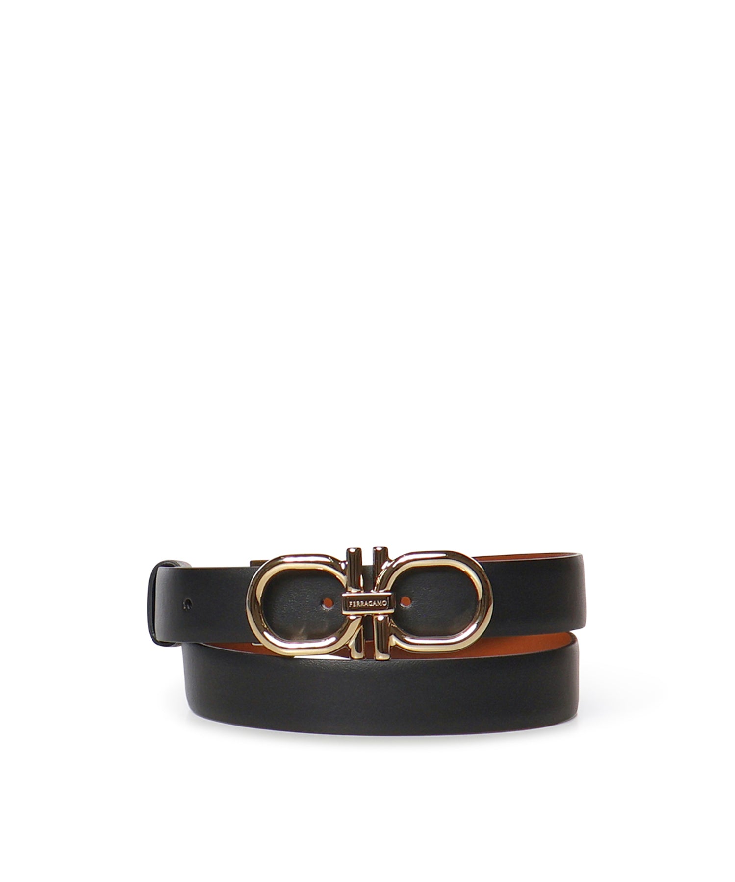 Cintura regolabile e reversibile Gancini 230458 790123001 FERRAGAMO 