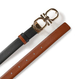 Cintura regolabile e reversibile Gancini 230458 790123001 FERRAGAMO 