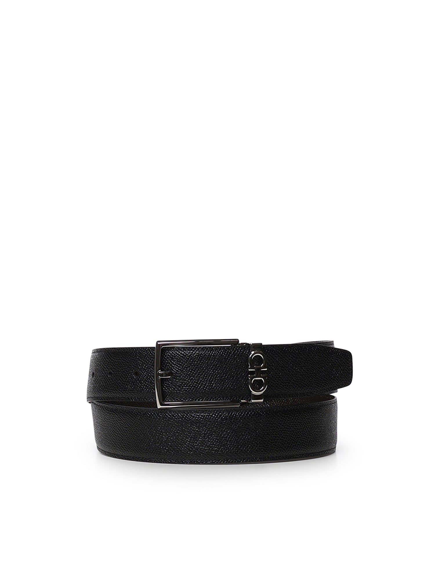 Cintura regolabile Gancini in pelle<BR/> 67A037 708206002 FERRAGAMO 