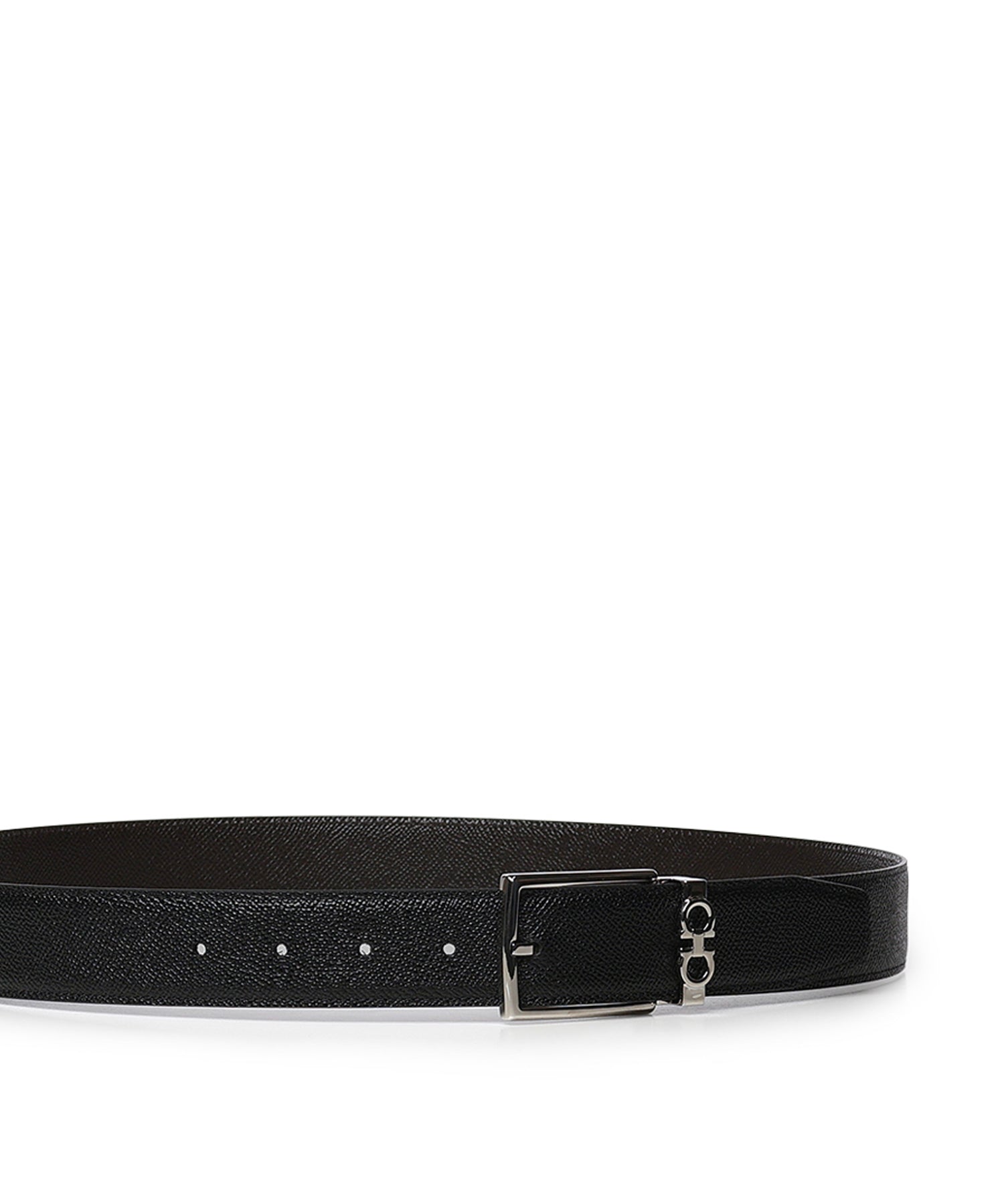 Cintura regolabile Gancini in pelle<BR/> 67A037 708206002 FERRAGAMO 