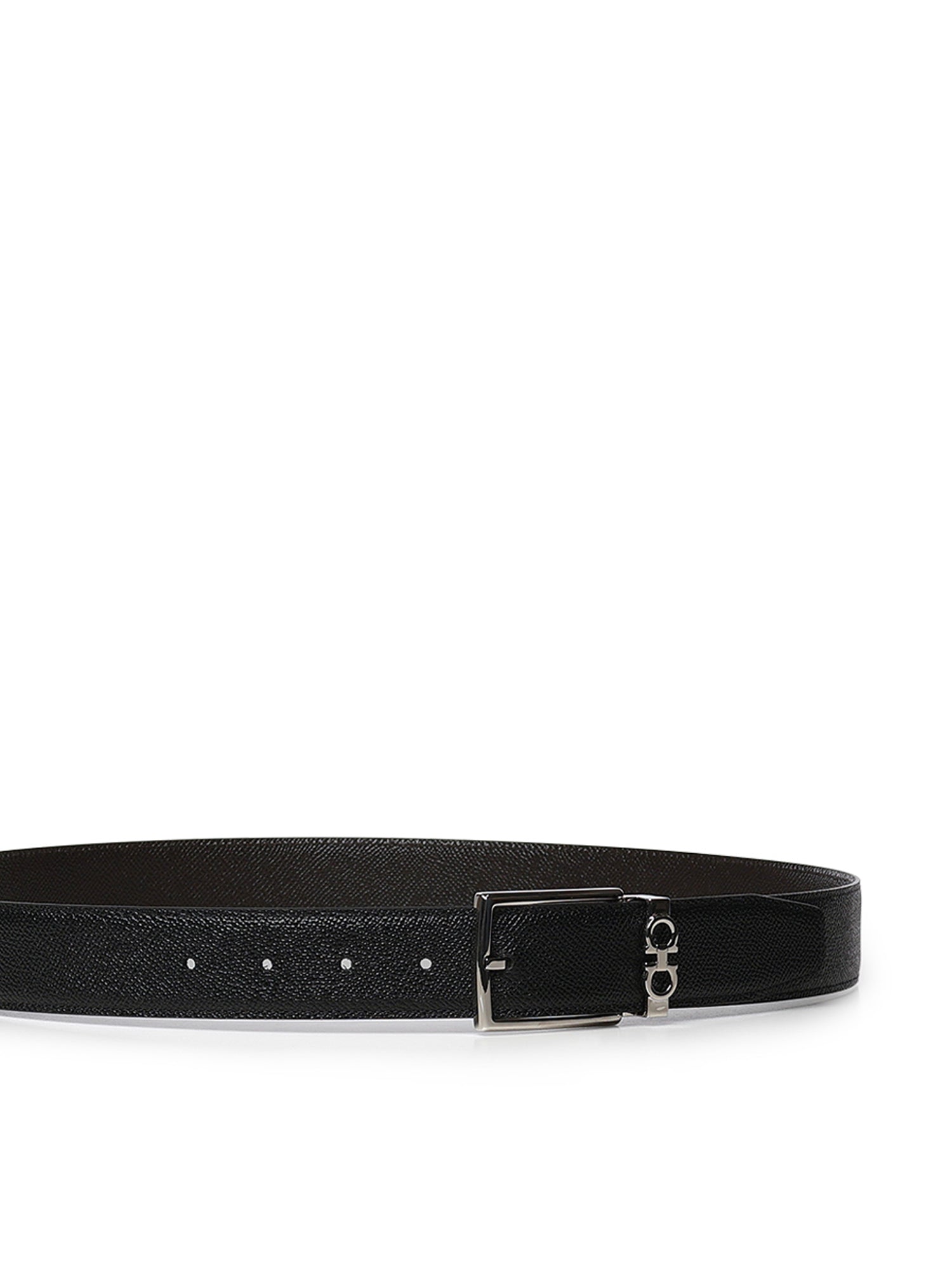 Cintura regolabile Gancini in pelle<BR/> 67A037 708206002 FERRAGAMO 