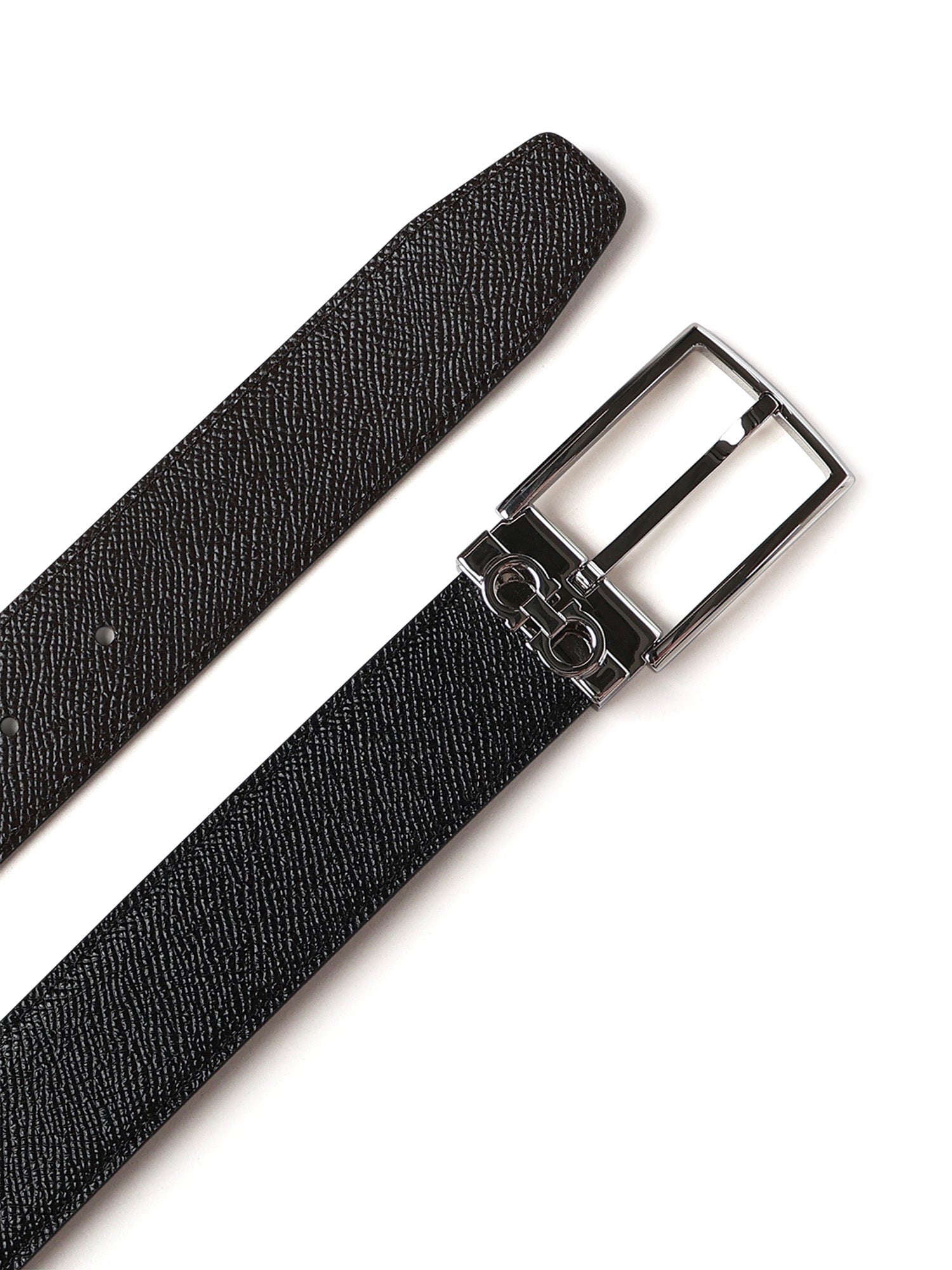 Cintura regolabile Gancini in pelle<BR/> 67A037 708206002 FERRAGAMO 